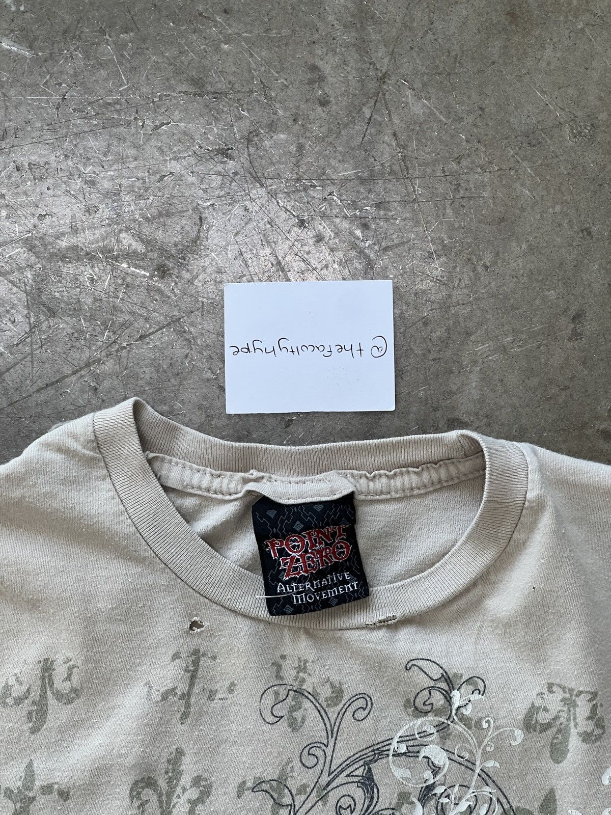 Vintage Vintage Point Zero Affliction Style Tee Small Size US S / EU 44-46 / 1 - 3 Thumbnail