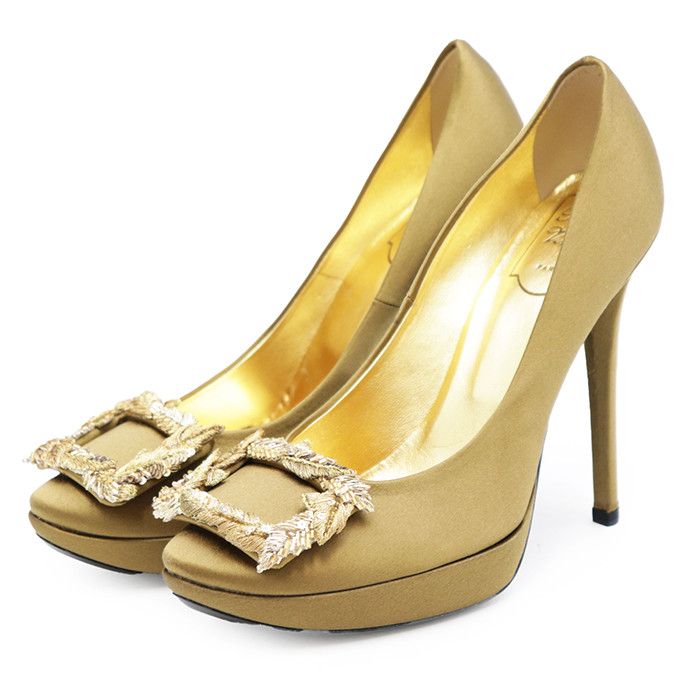 Roger Vivier Roger Vivier Roger Vivier Satin Pumps Leather Shoes DUTY FREE for USA Size ONE SIZE - 1 Thumbnail
