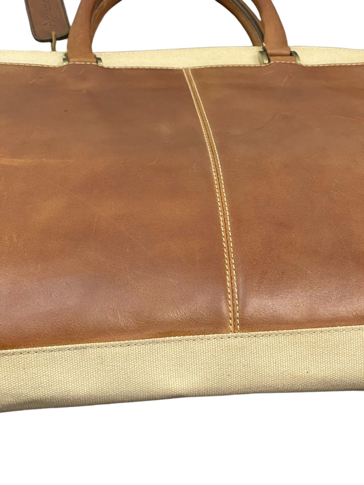 Leather Leather Cotton Canvas Apiana Office Bag 9🟩 Size ONE SIZE - 15 Thumbnail