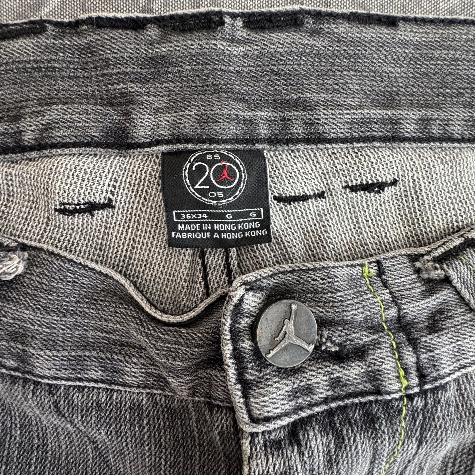 Jordan Brand Air Jordan Jeans Men's 36x34 Grey 2005 XIV Vintage Y2K Baggy Size US 36 / EU 52 - 8 Thumbnail