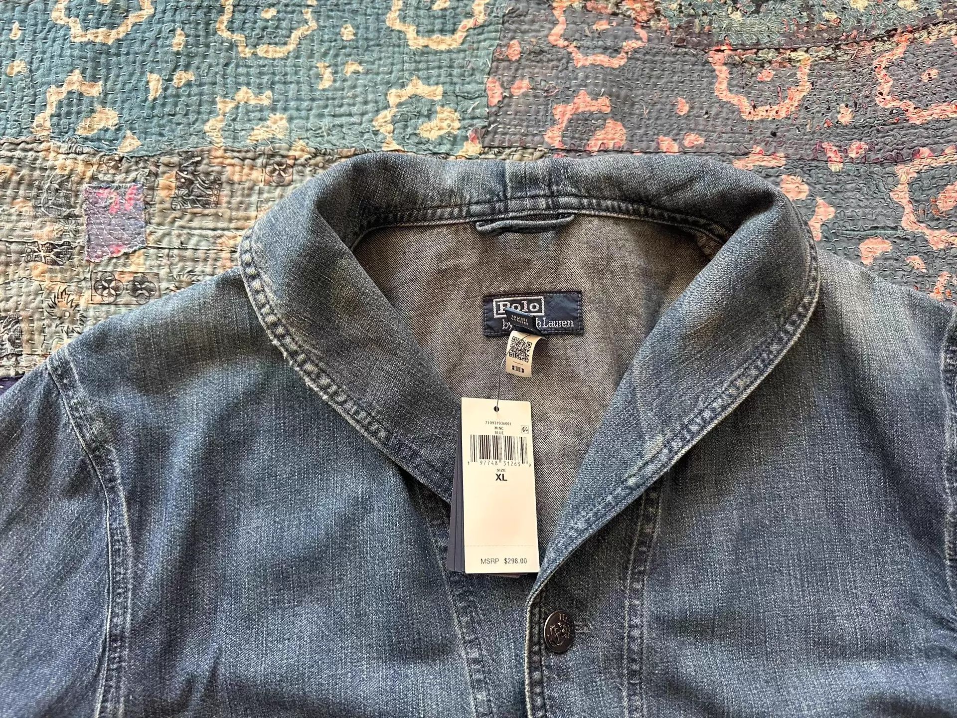 Polo Ralph Lauren Polo RRL Distressed Denim Jacket XL New w/Tags Size US XL / EU 56 / 4 - 2 Thumbnail