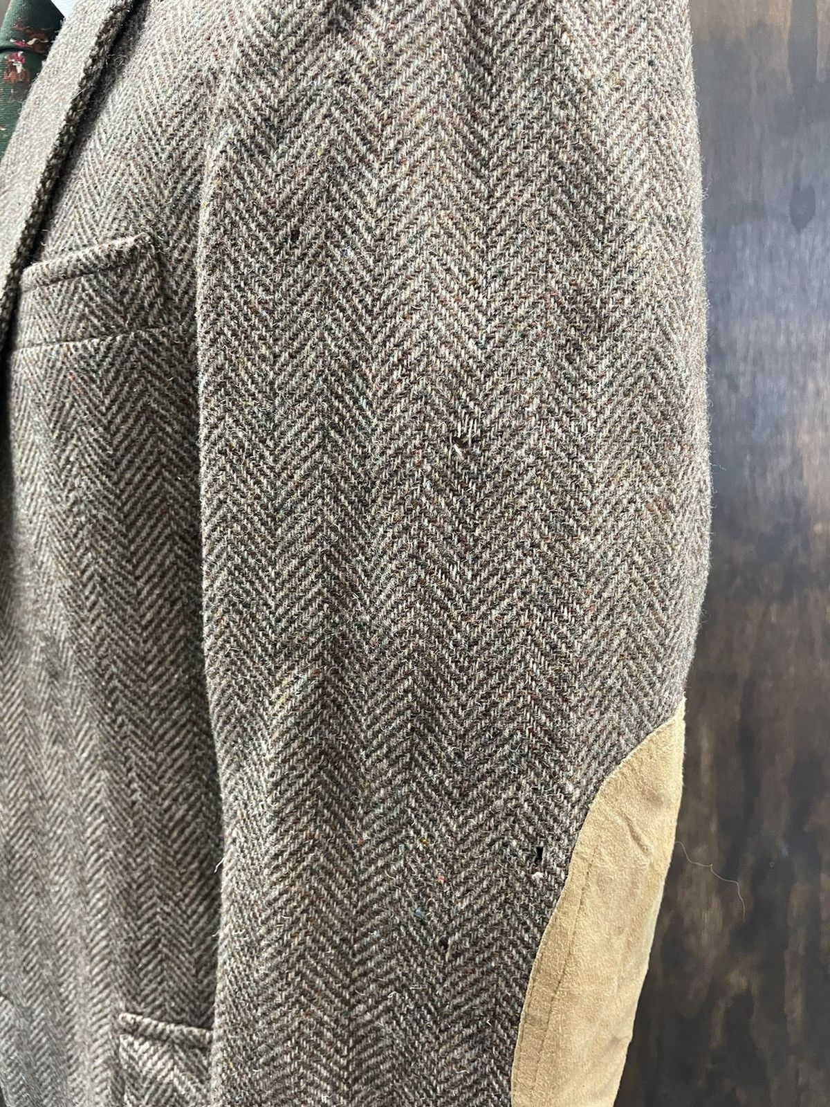 Pendleton × Vintage Vintage Herringbone Tweed Jacket Size 44L - 9 Thumbnail