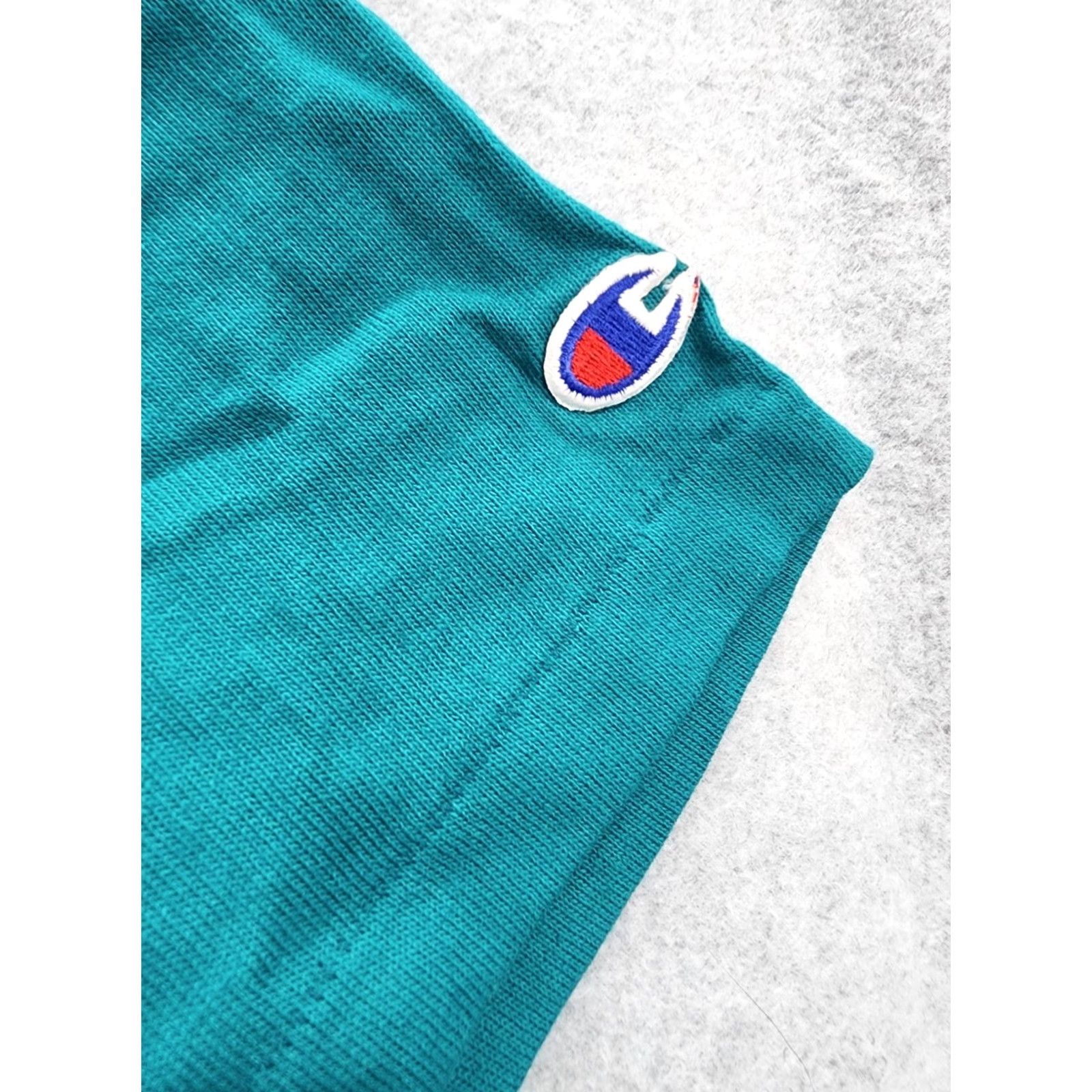 Champion VINTAGE Champion T-Shirt Men XL Sea Green 90s Single Stitch Blank Tee USA Blank Logo Crew Neck Short Sleeve Shirts Size US XL / EU 56 / 4 - 3 Thumbnail