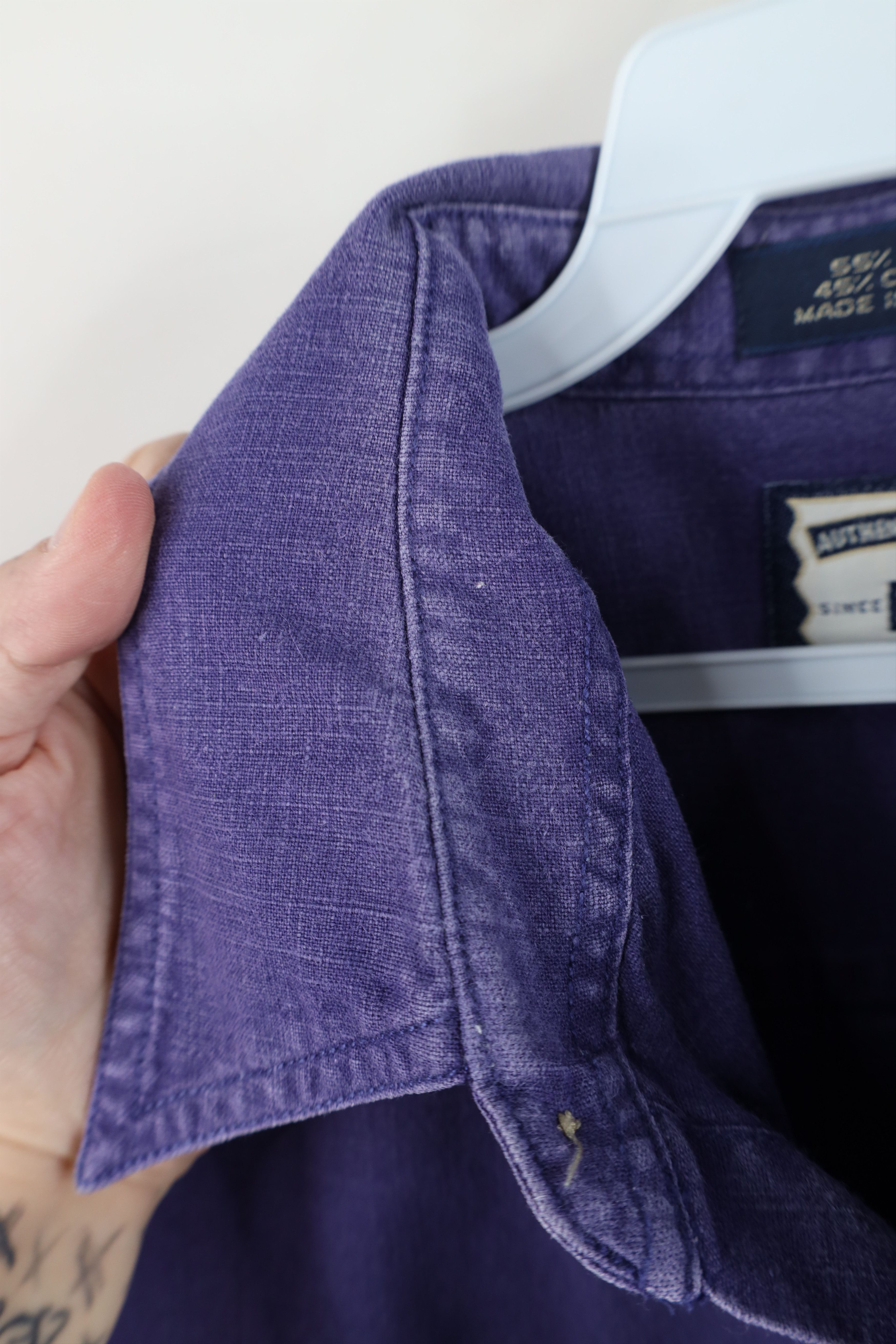 Vintage Vintage 90s Streetwear Linen Blend Baggy Fit Button Shirt Size US XL / EU 56 / 4 - 11 Thumbnail