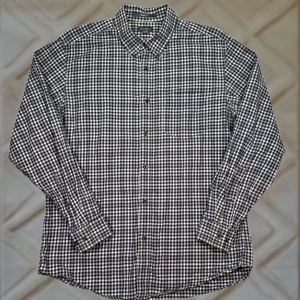 Eddie Bauer Eddie Bauer Shirt Mens Medium Long Sleeve Button Down Relaxed Fit Gingham Check Size US M / EU 48-50 / 2 - 1 Thumbnail