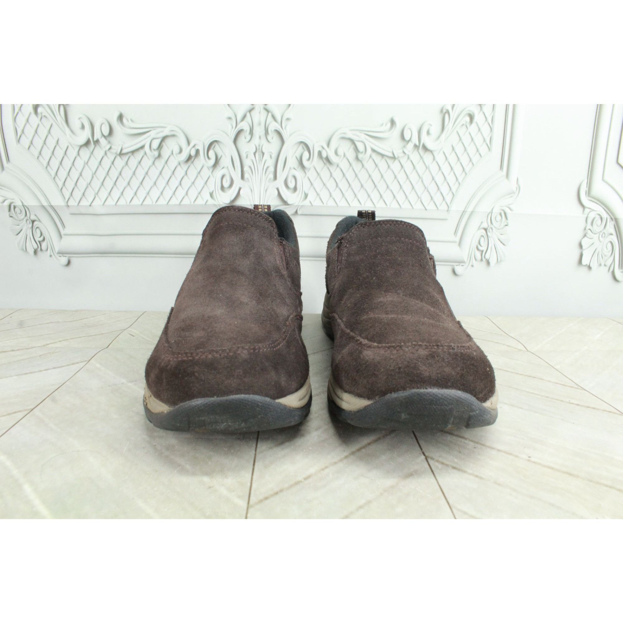 L.L. Bean LL Bean Brown Suede Slip On Comfort Moccasin Loafers Size US 9 / IT 39 - 4 Thumbnail