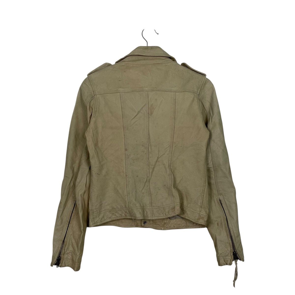 Japanese Brand Japanese Brand LDS Double Colar Biker Leather Jacket Size XS / US 0-2 / IT 36-38 - 7 Thumbnail