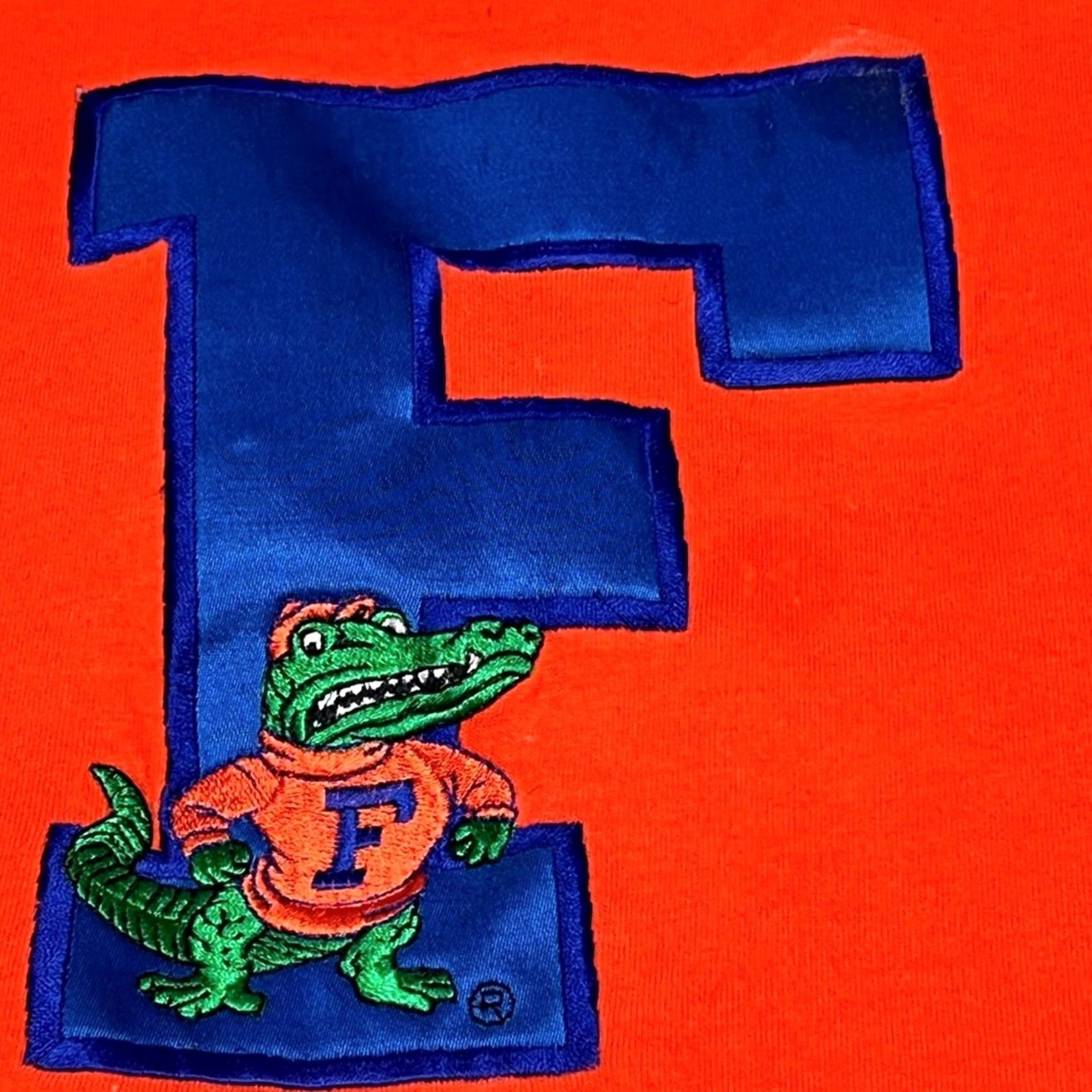 Jerzees VINTAGE Florida Gators Embroidered Big Logo Shirt Jerzees Orange 2XL Mens Size US XXL / EU 58 / 5 - 3 Thumbnail