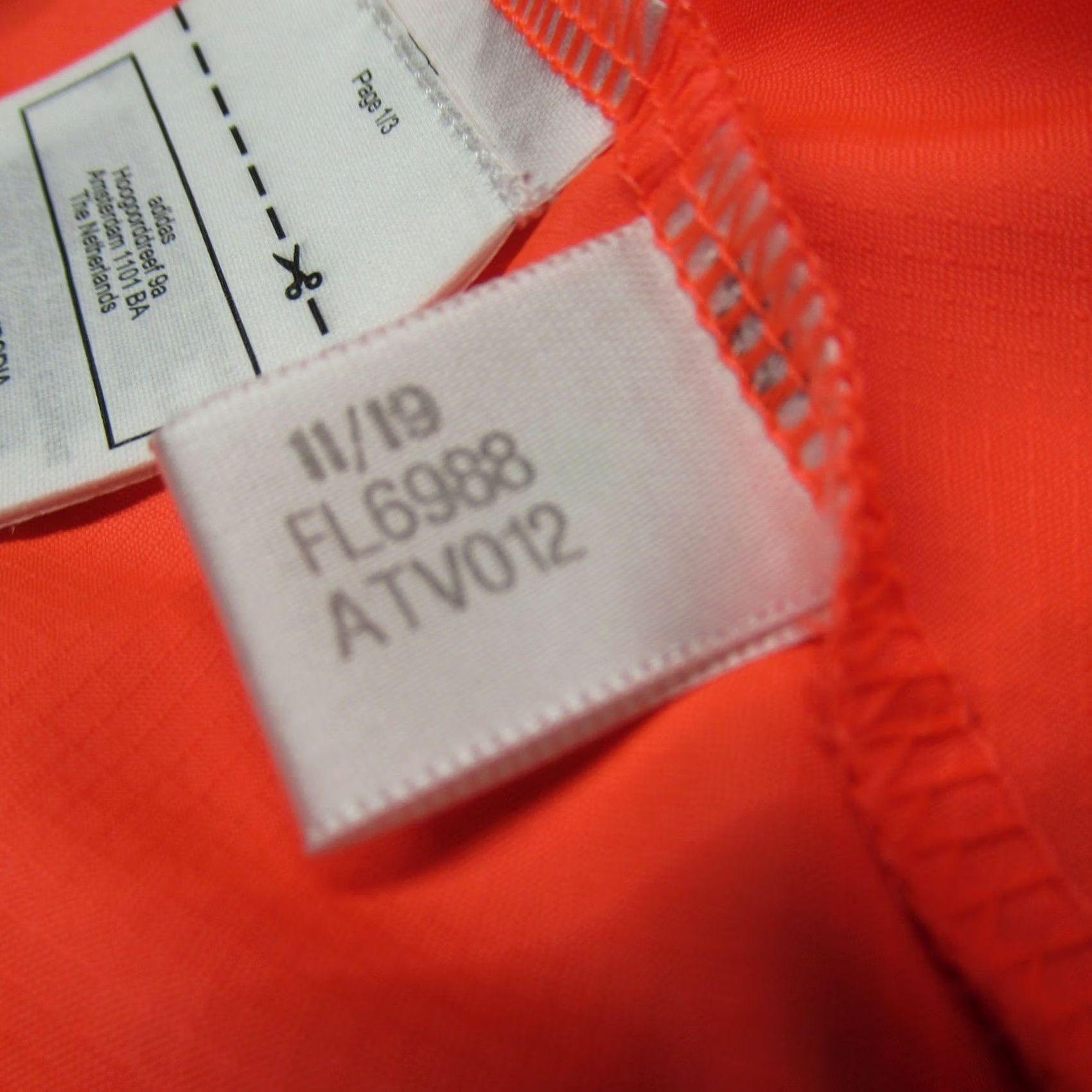 Adidas Adidas Own The Run Jacket Mens Medium Orange Lightweight Packable Running Track Size US M / EU 48-50 / 2 - 5 Thumbnail