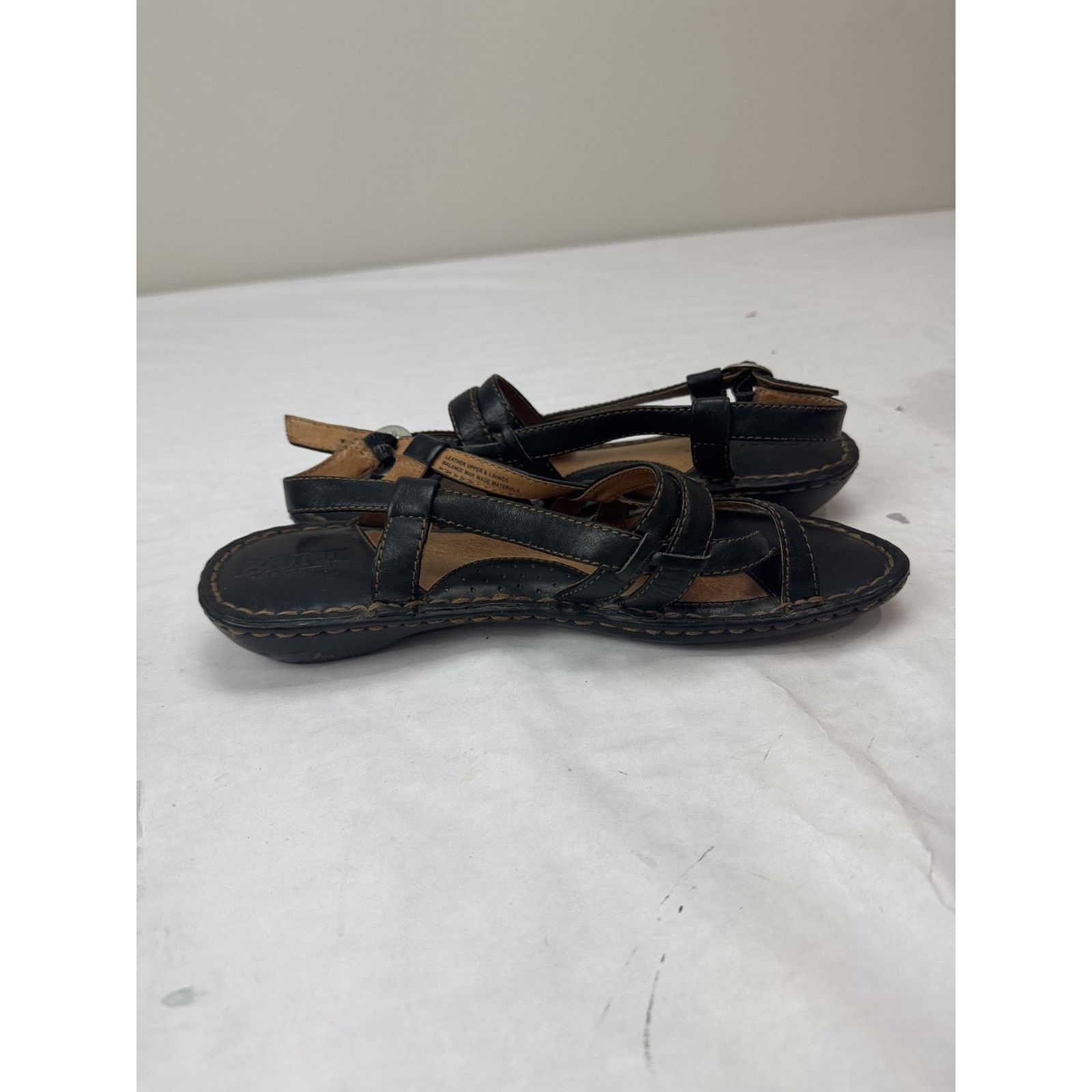 Born Bjorn Leather Sandals Strappy W31173 Women's Size 8 Boho Size US 8 / IT 38 - 3 Thumbnail