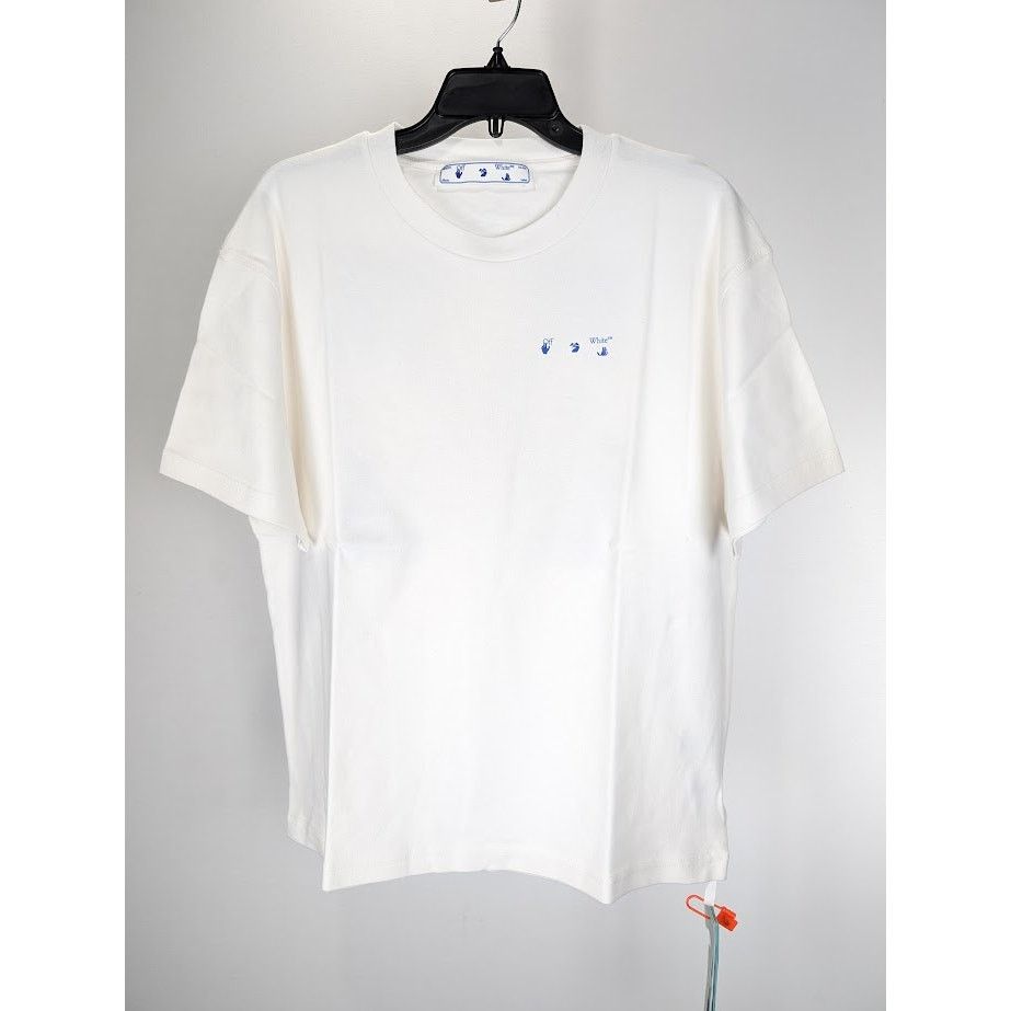 Off-White o1rshd1 Flowers Arrows Reg Tee Shirt in White/Blue Size US XXL / EU 58 / 5 - 2 Thumbnail