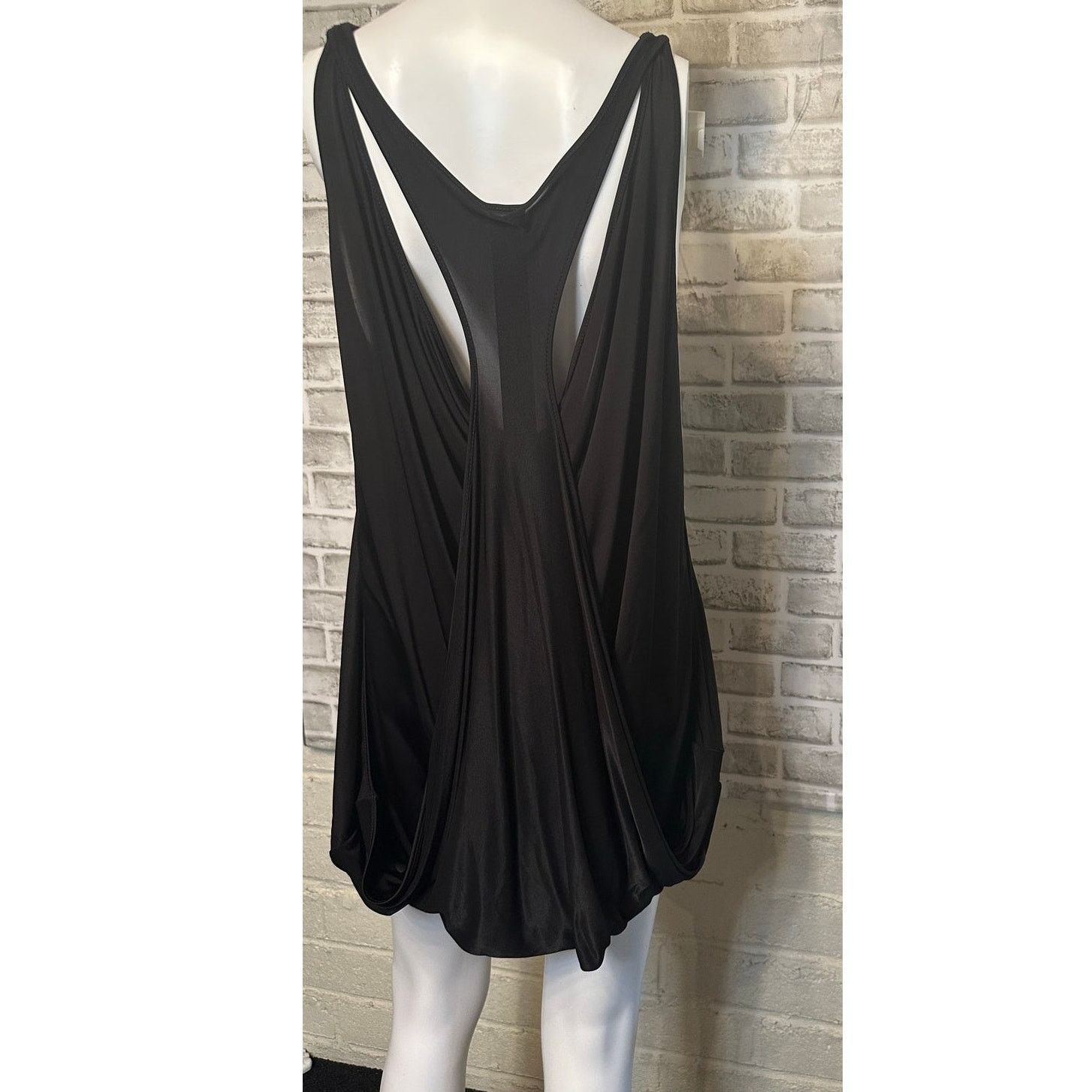 Gareth Pugh rare SS13 Drapey Jersey Tunic Dress Black IT 42 US 8 Viscose Size M / US 6-8 / IT 42-44 - 7 Thumbnail