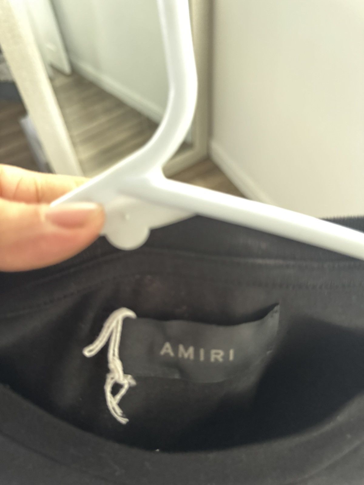 Amiri Black Amiri T Logo Size US L / EU 52-54 / 3 - 3 Thumbnail