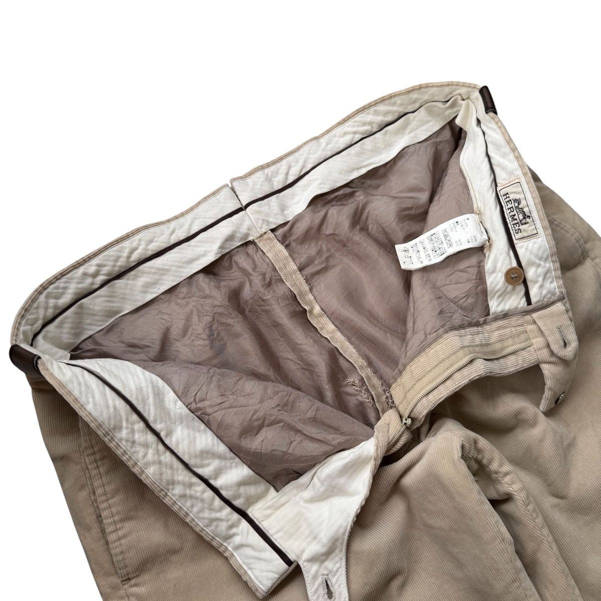 Hermes Hermes vintage wide-leg corduroy trousers. Size US 34 / EU 50 - 5 Thumbnail