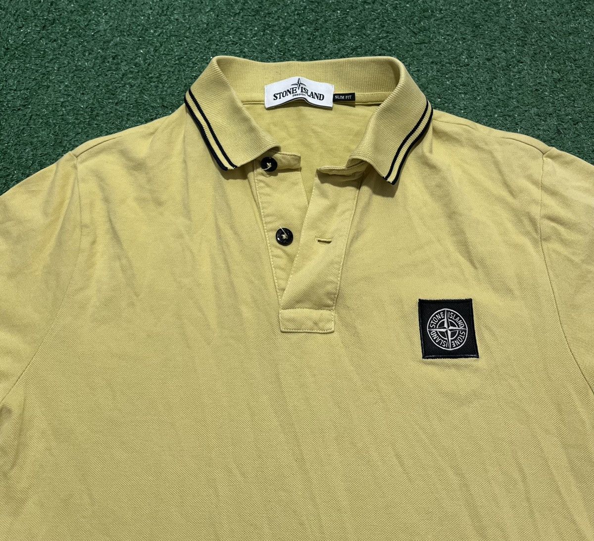 Stone Island Stone Island Polo Tee Yellow Size US S / EU 44-46 / 1 - 3 Thumbnail