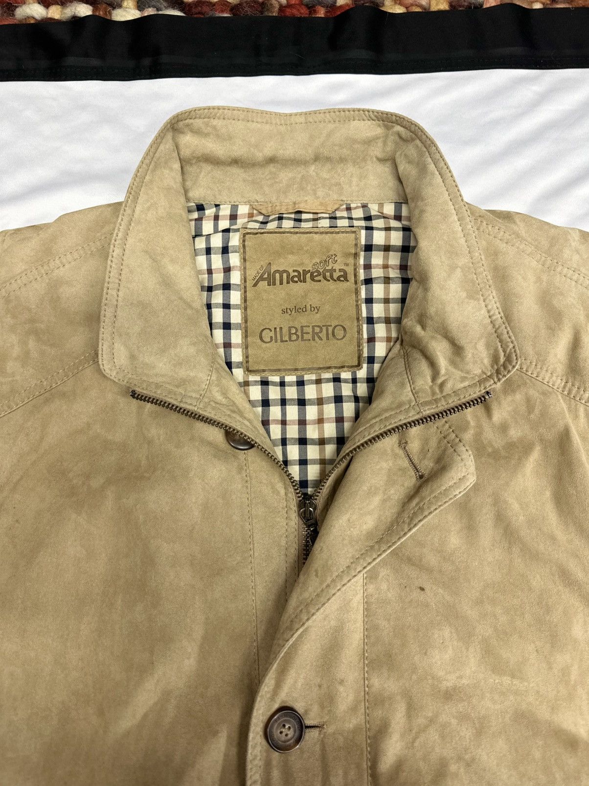Other Vintage 90s Suede Blouson Jacket Size US L / EU 52-54 / 3 - 3 Thumbnail