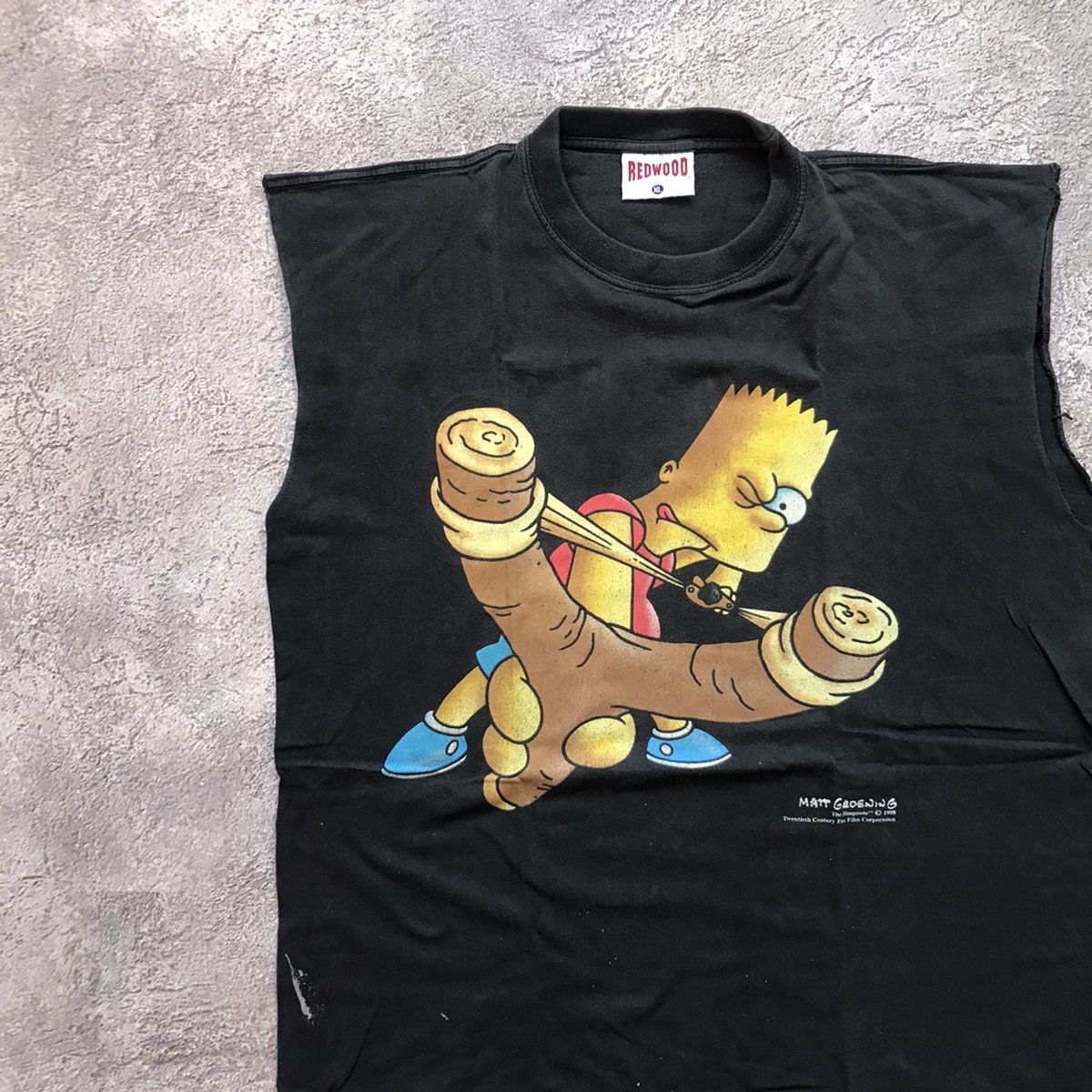 Vintage VINTAGE HUMOR TEE SIMPSONS BART SHOOTS ARCHIVE SERIES 90s Size US XL / EU 56 / 4 - 2 Thumbnail