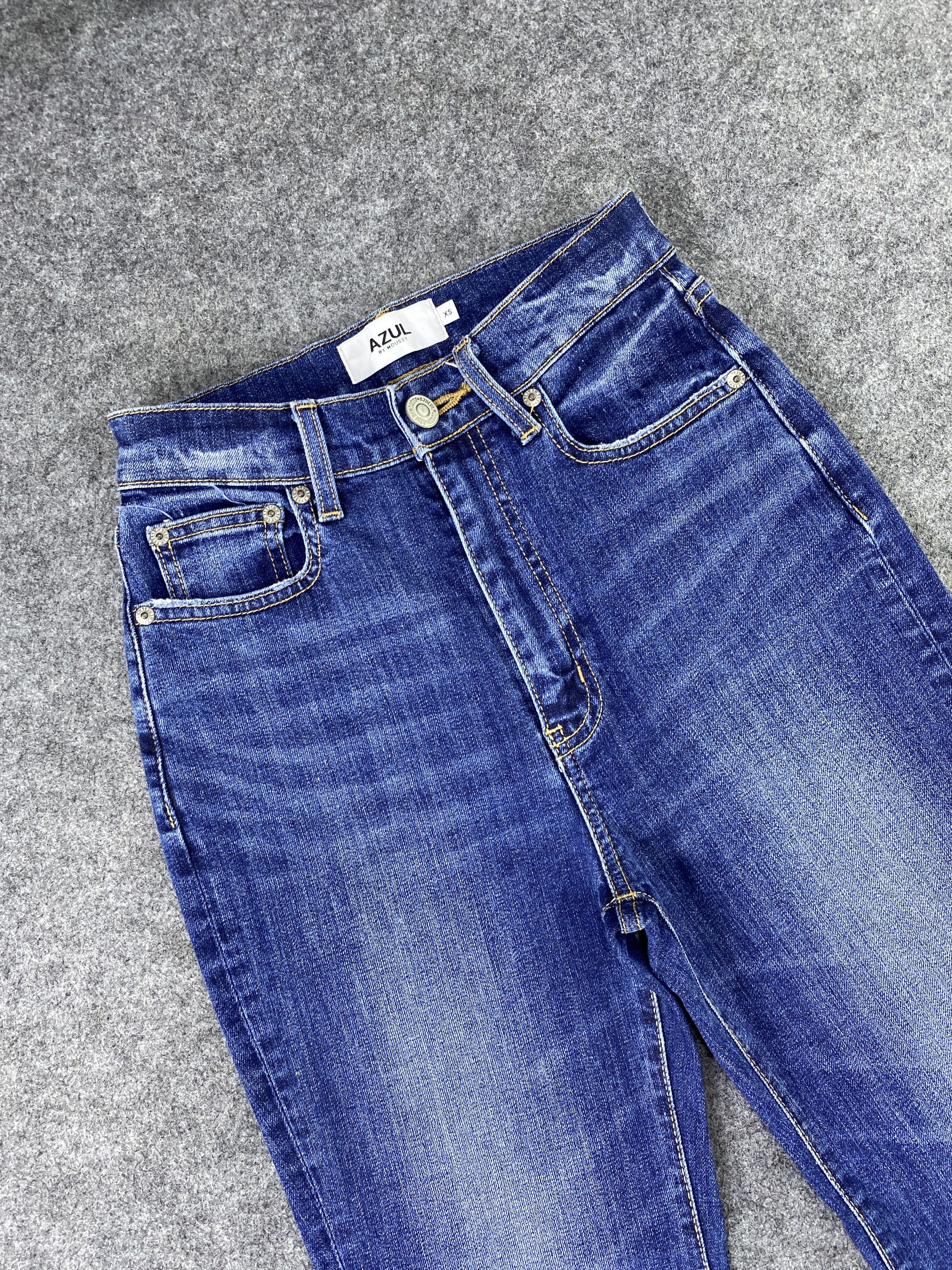Japanese Brand Japanese Brand Azul by Moussy Blue Wash Flare Jeans - J1139 Size 24" / US 00 / IT 34 - 5 Thumbnail