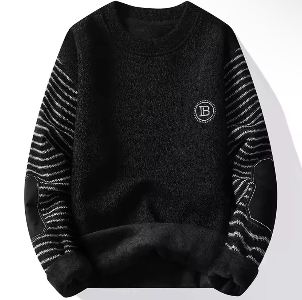 Japanese Brand Versatile Patchwork Fleece Thick Warm Sweater Sweatshirt Size US XS / EU 42 / 0 - 1 Thumbnail