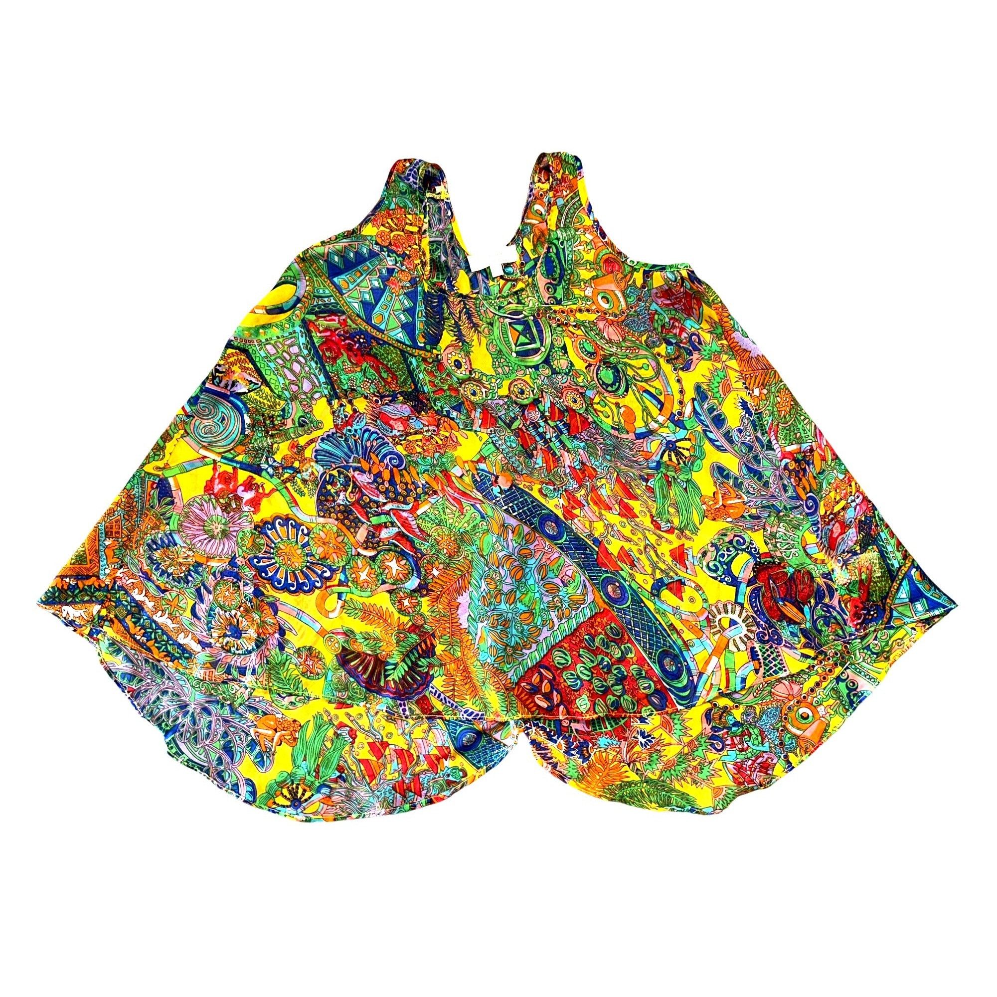 Other Umgee Small Multicolor Boho Festival Tank Top Sheer Layered Size S / US 4 / IT 40 - 8 Thumbnail