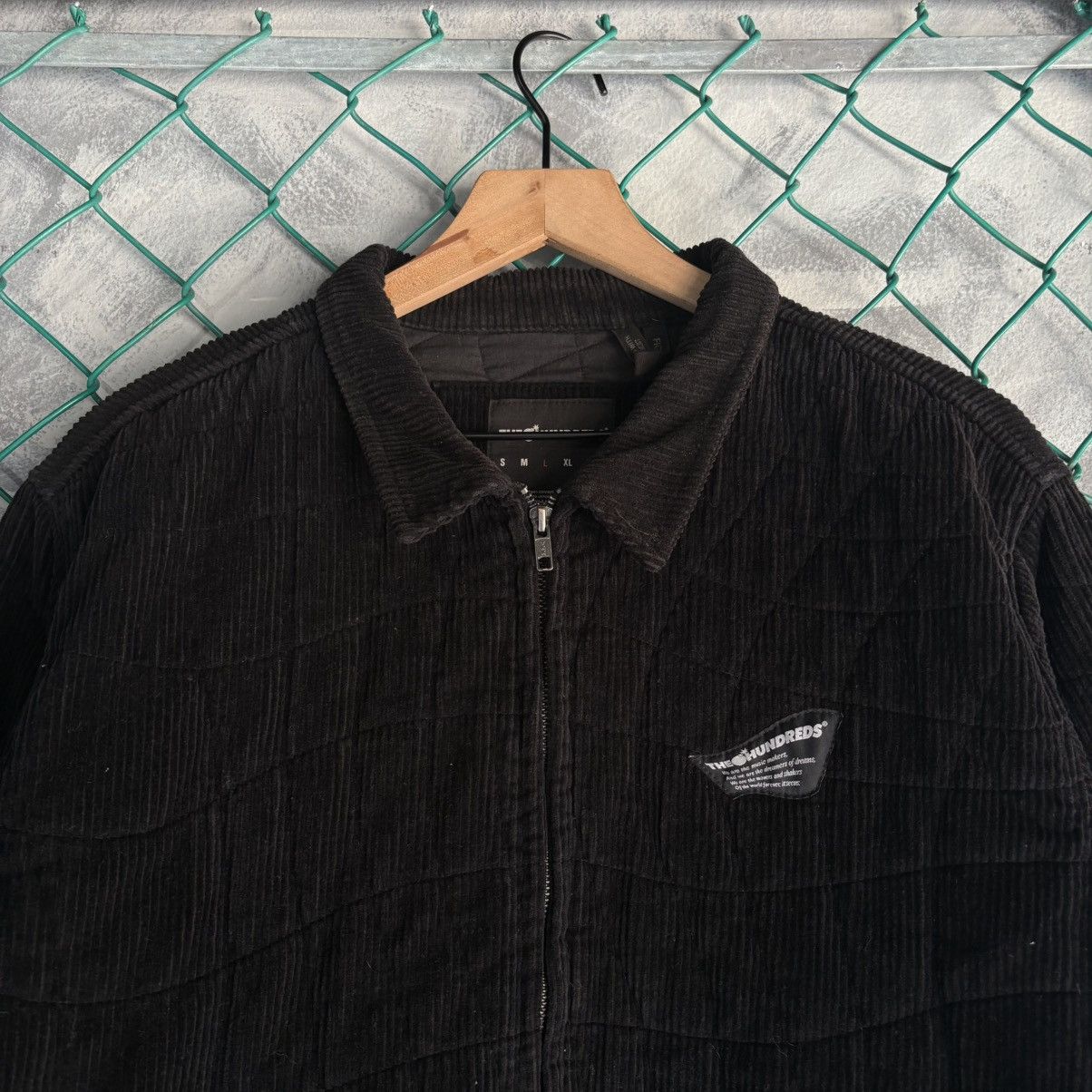 The Hundreds Jacket Vintage The Hundreds Mens Sz L Black Corduroy Fabric Size US L / EU 52-54 / 3 - 2 Thumbnail