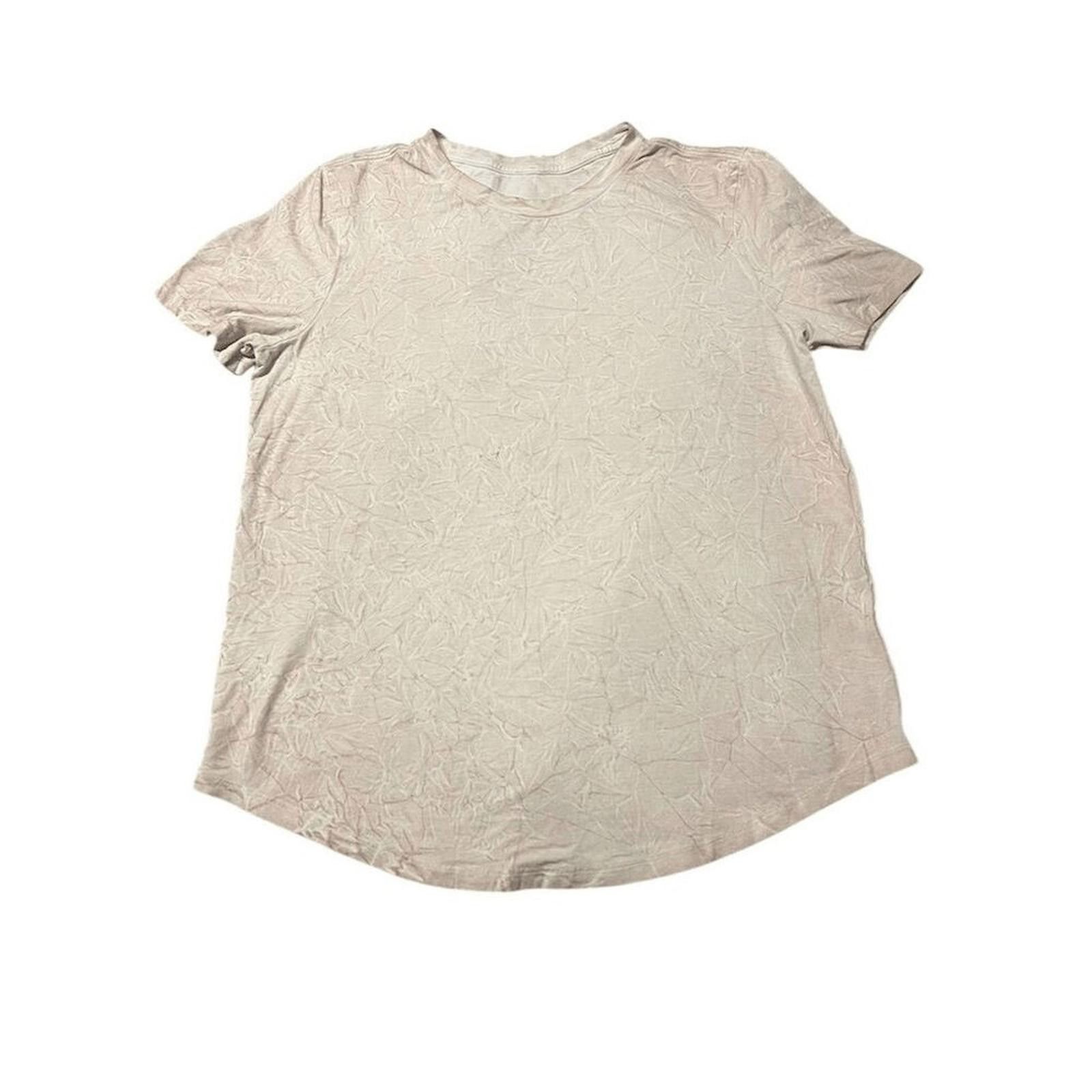 Lululemon Lululemon Size 6 White Crew Neck T-Shirt Short Sleeve Casual Size M / US 6-8 / IT 42-44 - 3 Thumbnail