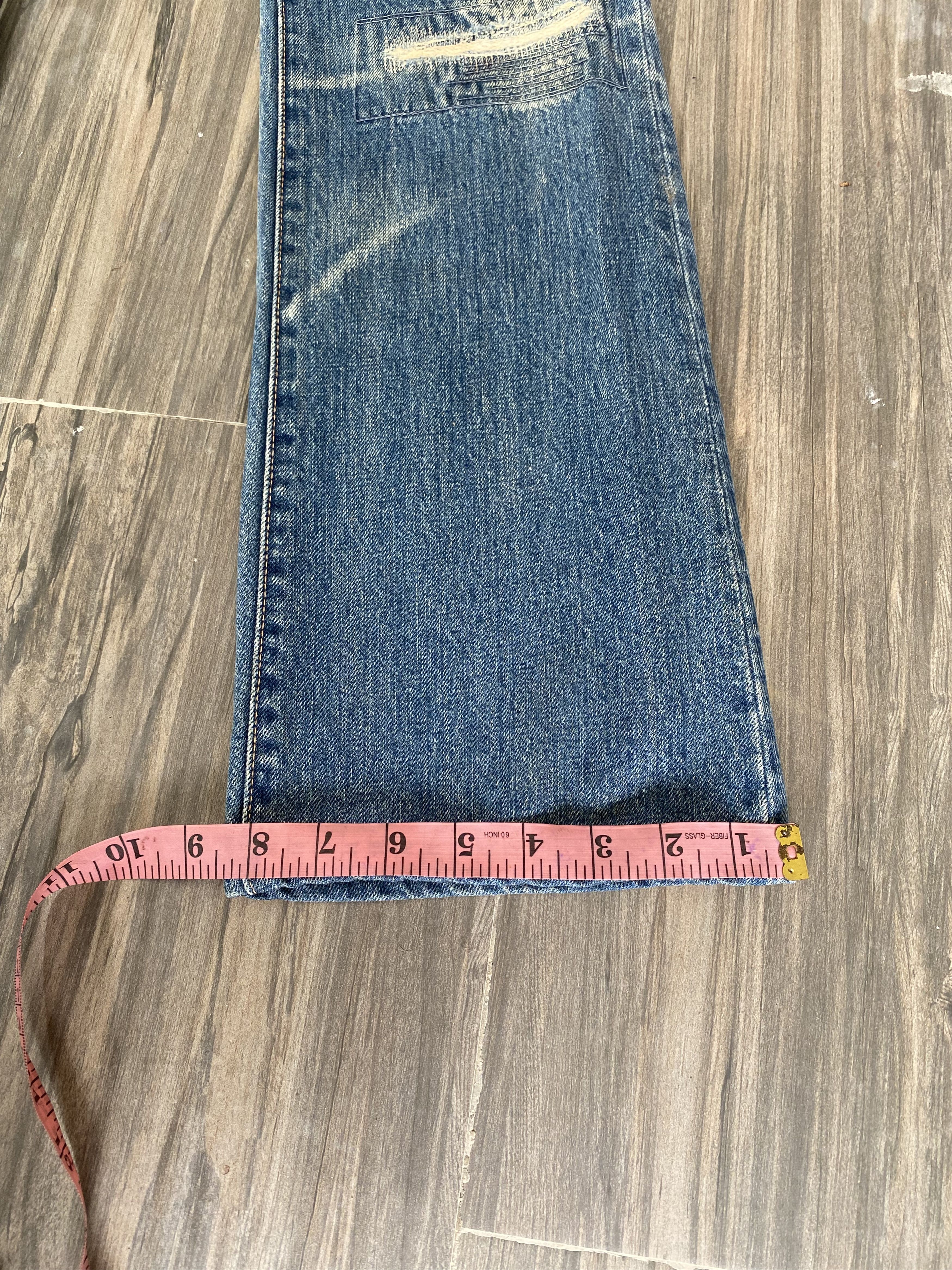 Kapital INSANE💥 KAPITAL SASHIKO BORO FLARE BUSHPANT DISTRESSED Size US 29 - 17 Thumbnail