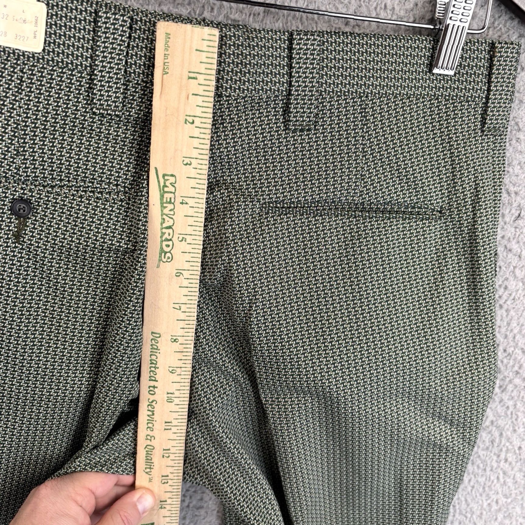 Blair VINTAGE NOS John Blair Polyester Pants Mens 32x28 Spruce Green Disco 60s 70s USA Size US 32 / EU 48 - 7 Thumbnail
