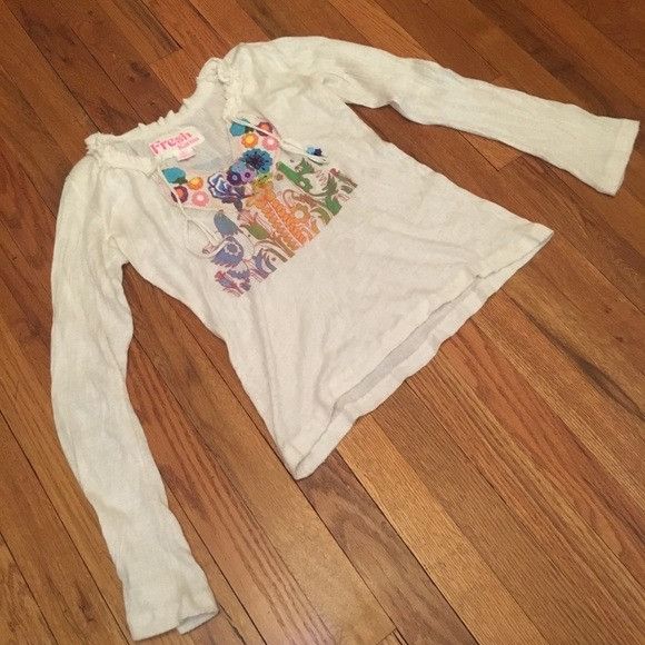 Other Fresh Karma cream graphic Sweater Shirt Top Size L / US 10 / IT 46 - 1 Thumbnail
