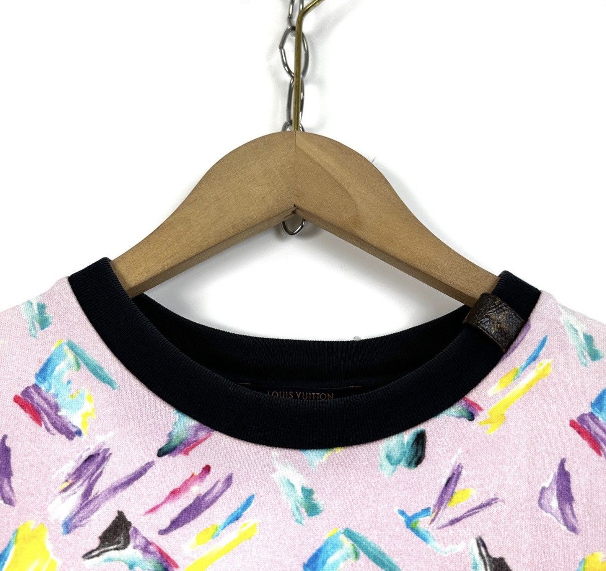 Louis Vuitton Louis Vuitton Letter Oil Painting Short Sleeve Dress K12 Size S / US 4 / IT 40 - 3 Thumbnail