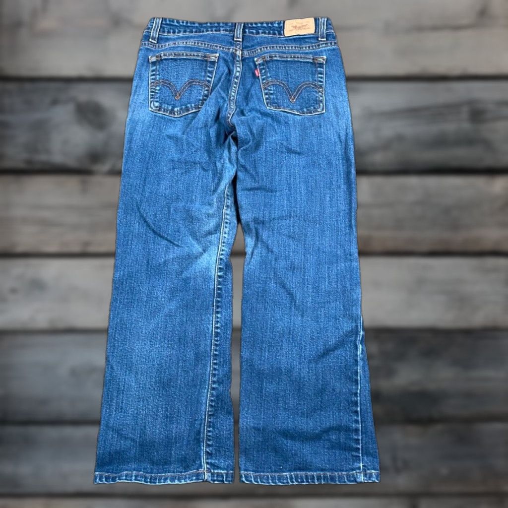 Levi's VINTAGE Levi's Jeans Bootcut Womens 8P 29 x 25 Blue Denim Stretch 515 Pocket Design Size 30" / US 8 / IT 44 - 1 Thumbnail
