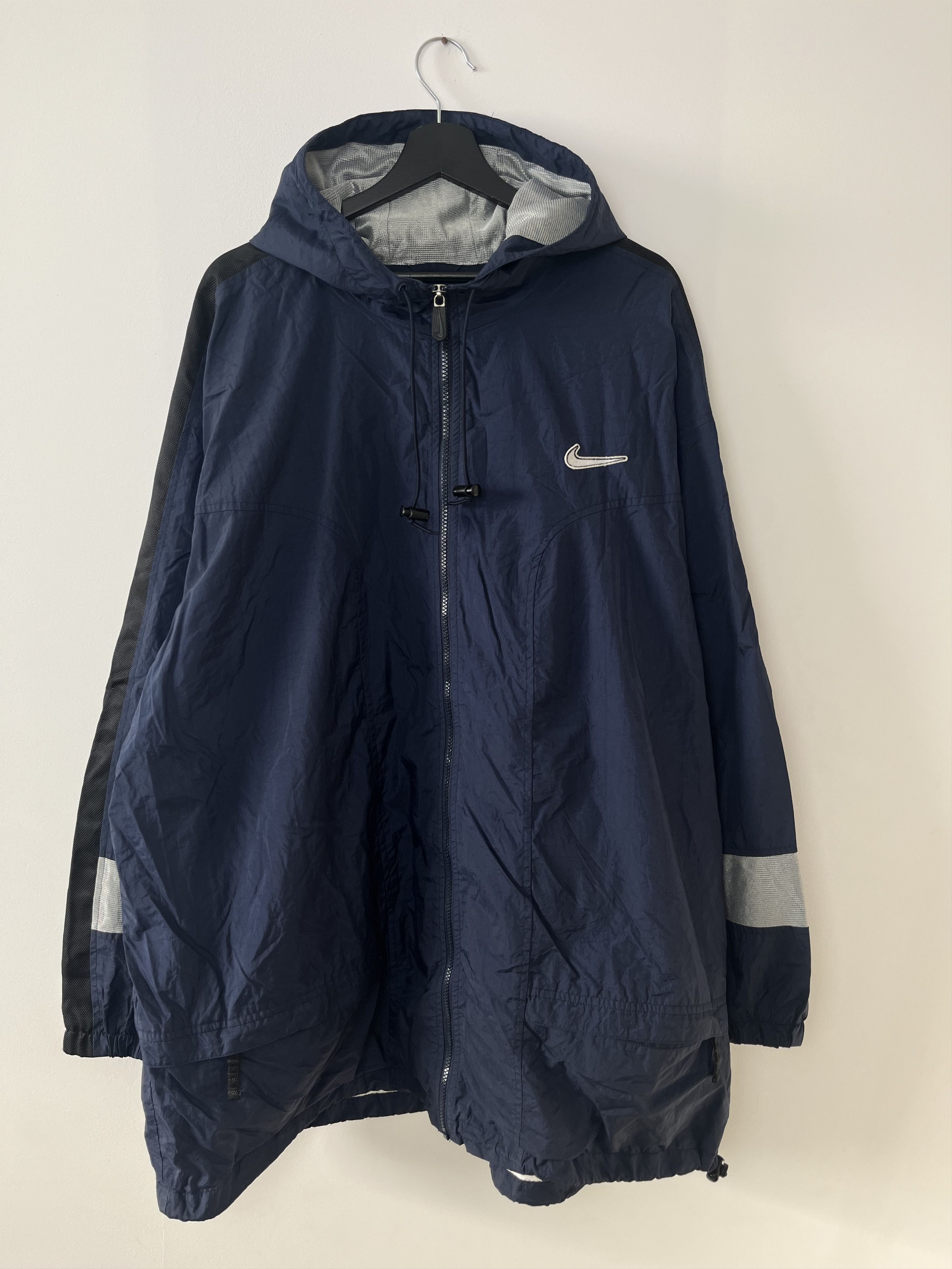 Nike × Vintage Nike Windbreaker Zip Up Lined Jacket Size XXL Blue Size US XXL / EU 58 / 5 - 6 Thumbnail