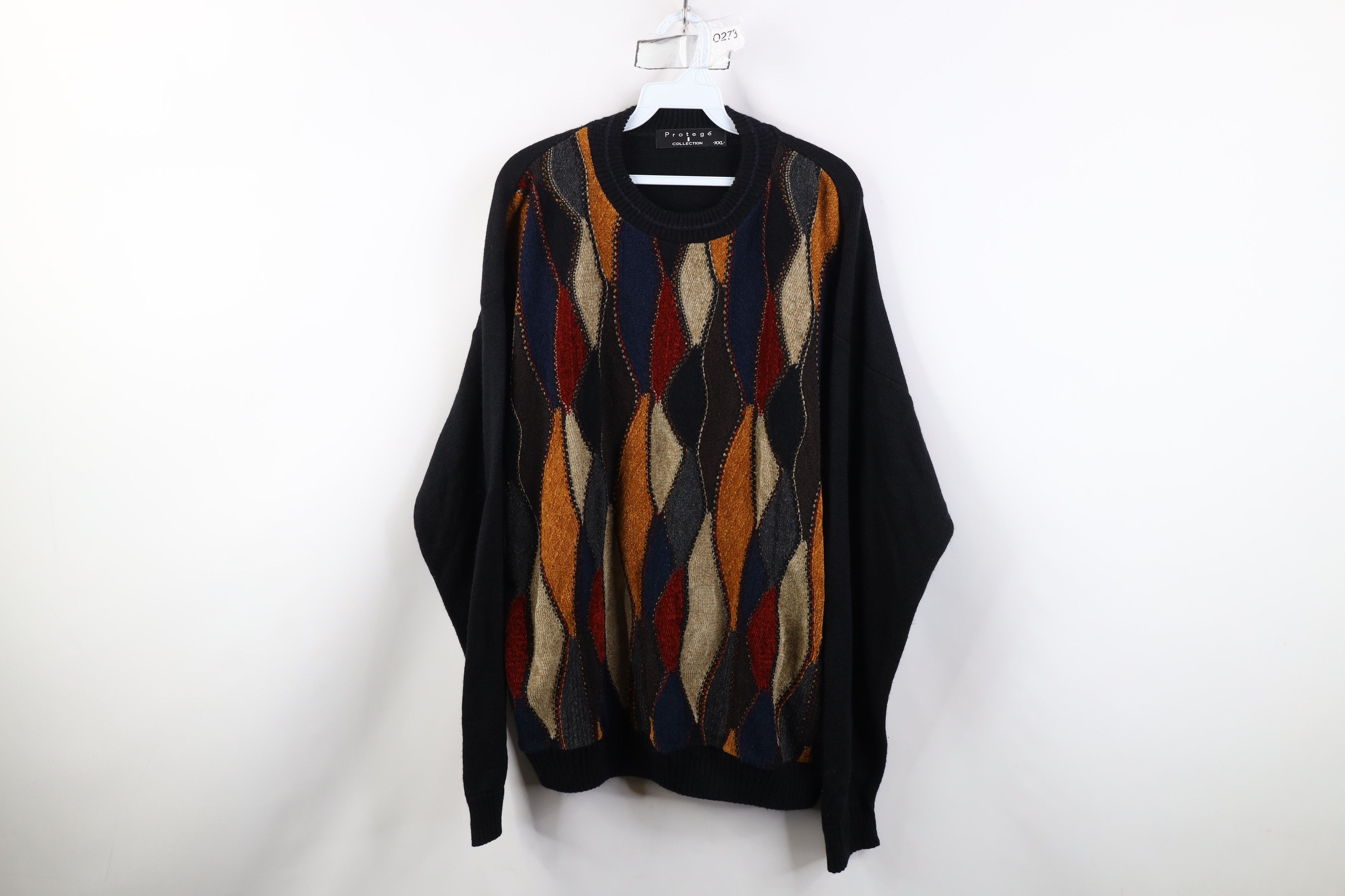 Vintage Vintage 90s Coogi Style Rainbow Knit Crewneck Sweater USA Size US XXL / EU 58 / 5 - 1 Thumbnail