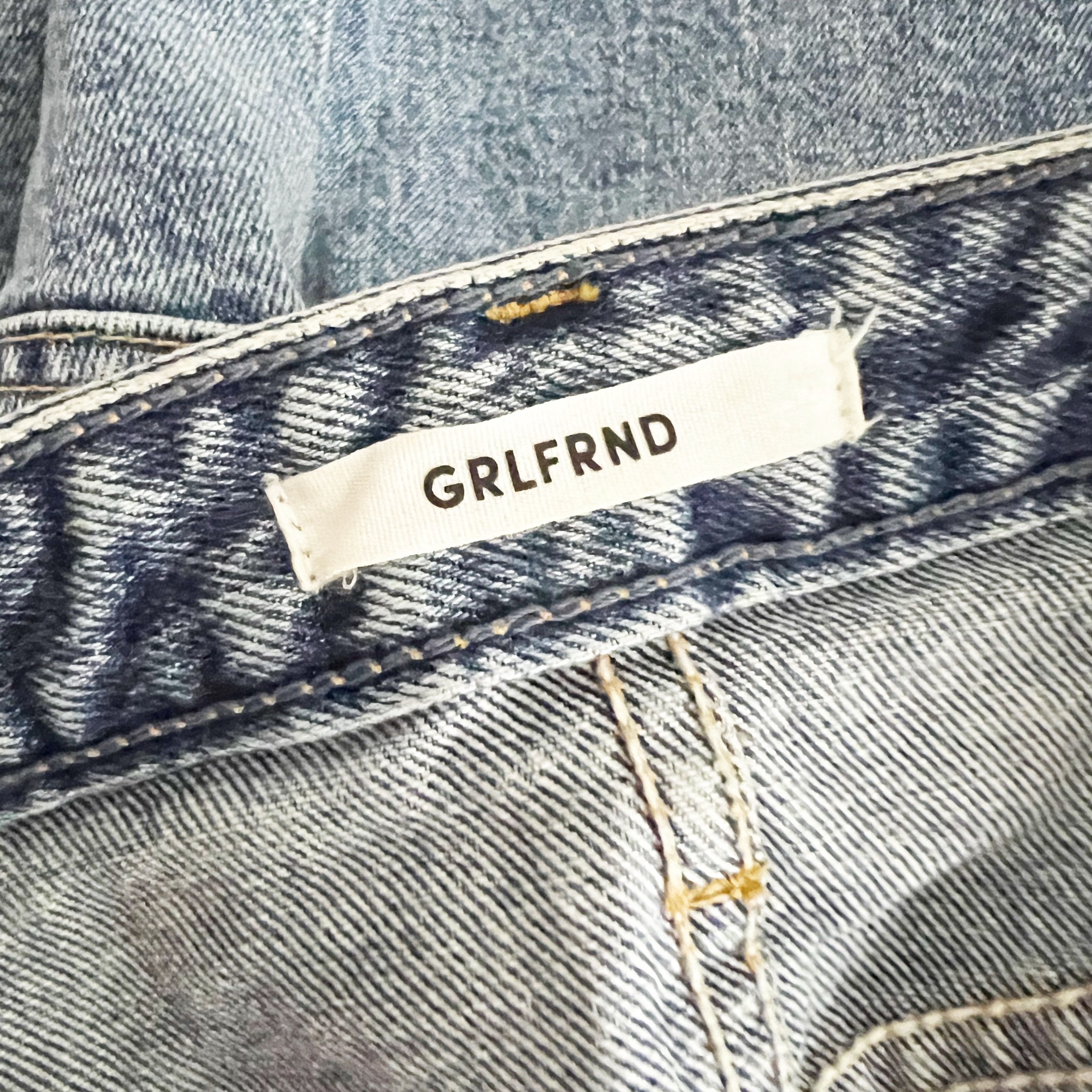GRLFRND GRLFRIEND Reese Cottn Denim Rhinestone Size 26" / US 2 / IT 38 - 2 Thumbnail