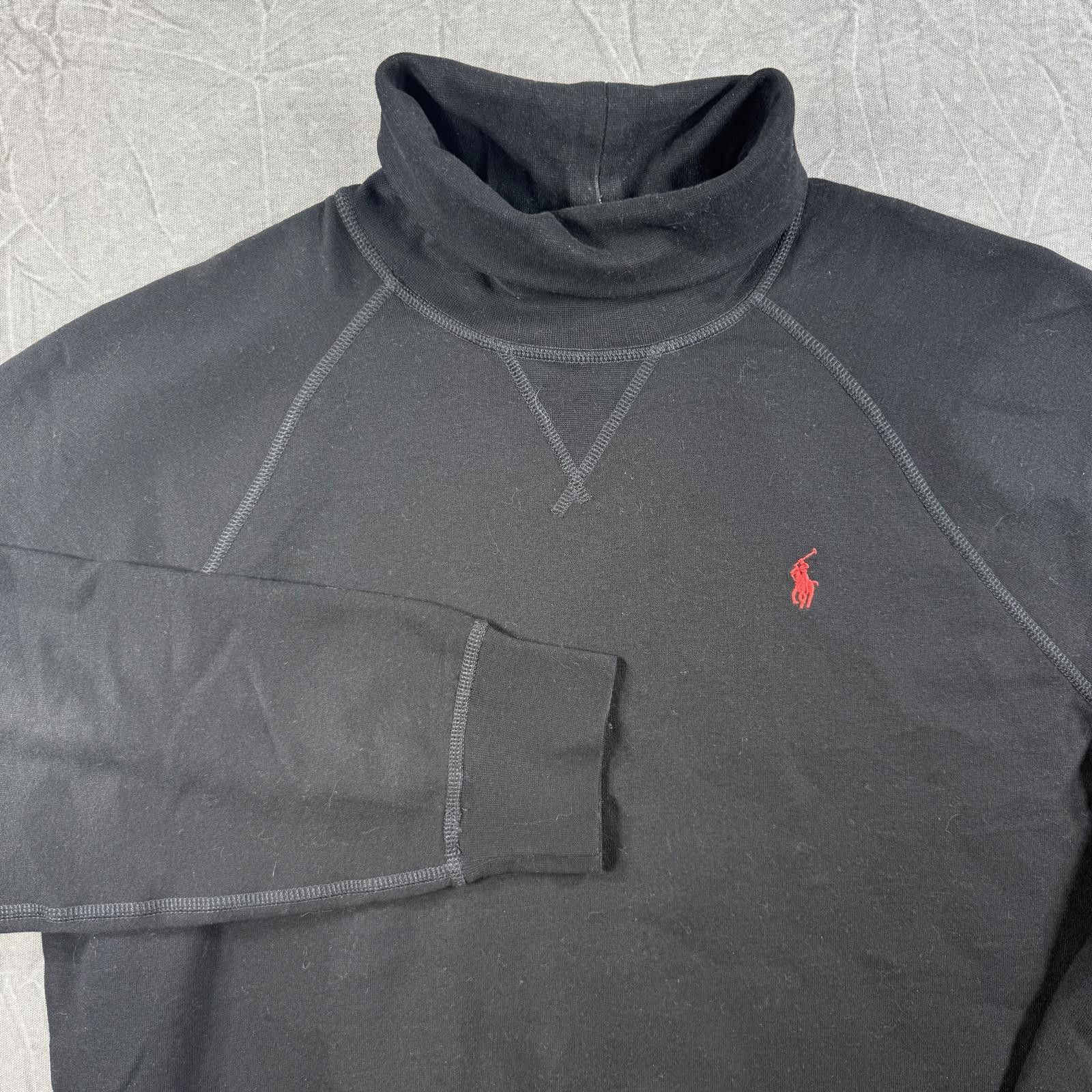 Polo Ralph Lauren Ralph Lauren Sweater Men's L Black Turtleneck Fleece Size US L / EU 52-54 / 3 - 1 Thumbnail