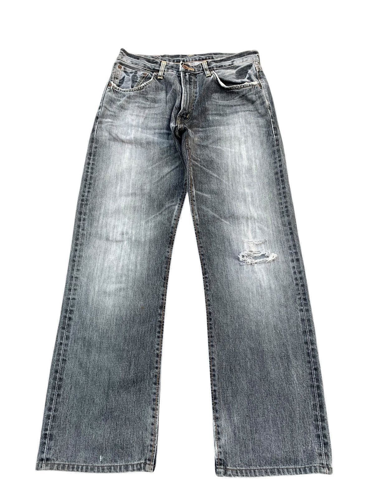 Edwin VINTAGE EDWIN 505zx SELVEDGE FADED & RUSTY DISTRESSED DENIM Size US 30 / EU 46 - 4 Thumbnail