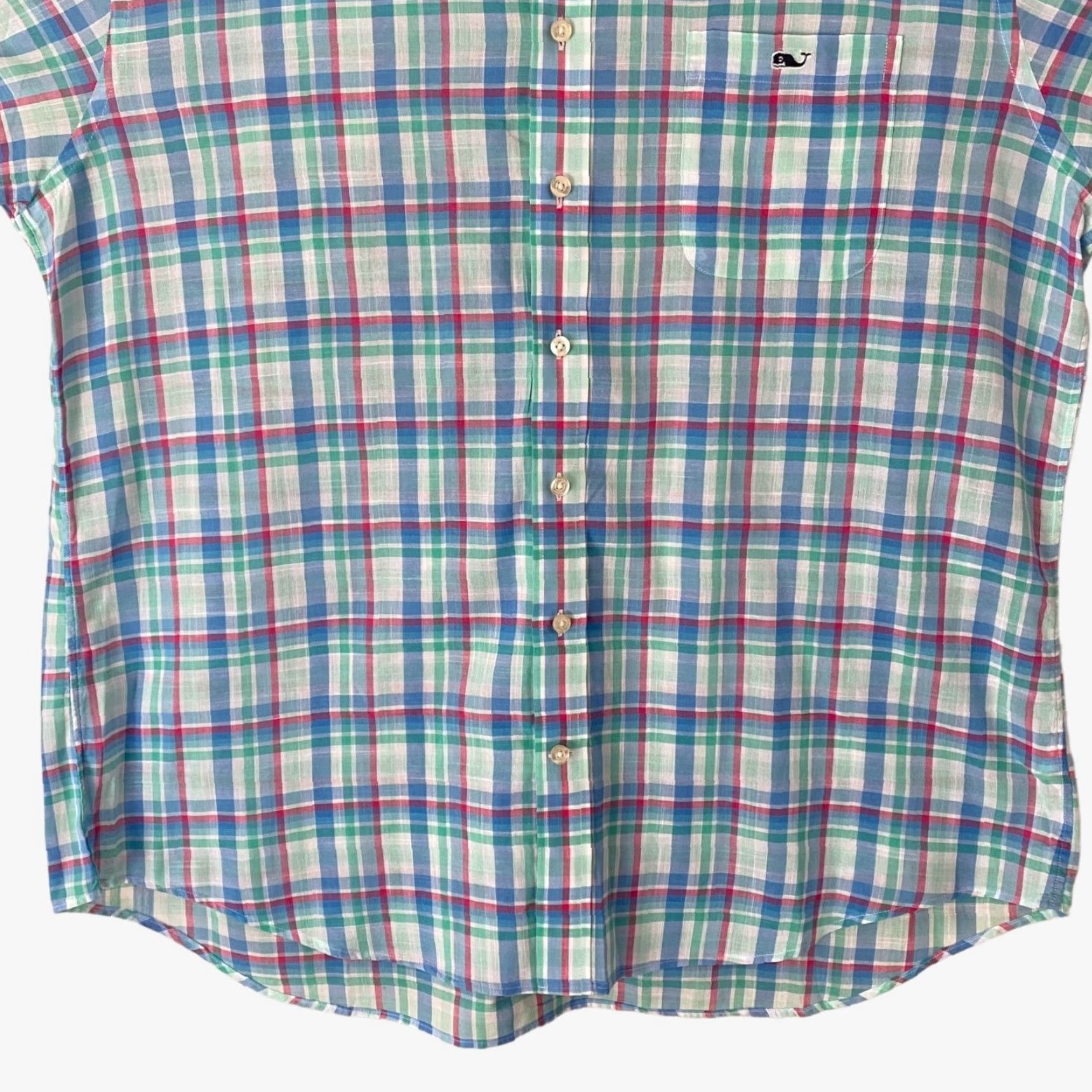 Vineyard Vines Vineyard Vines Tucker Shirt Slim Fit Blue Plaid Long-Sleeve Button-Down XL Men Size US XL / EU 56 / 4 - 6 Thumbnail