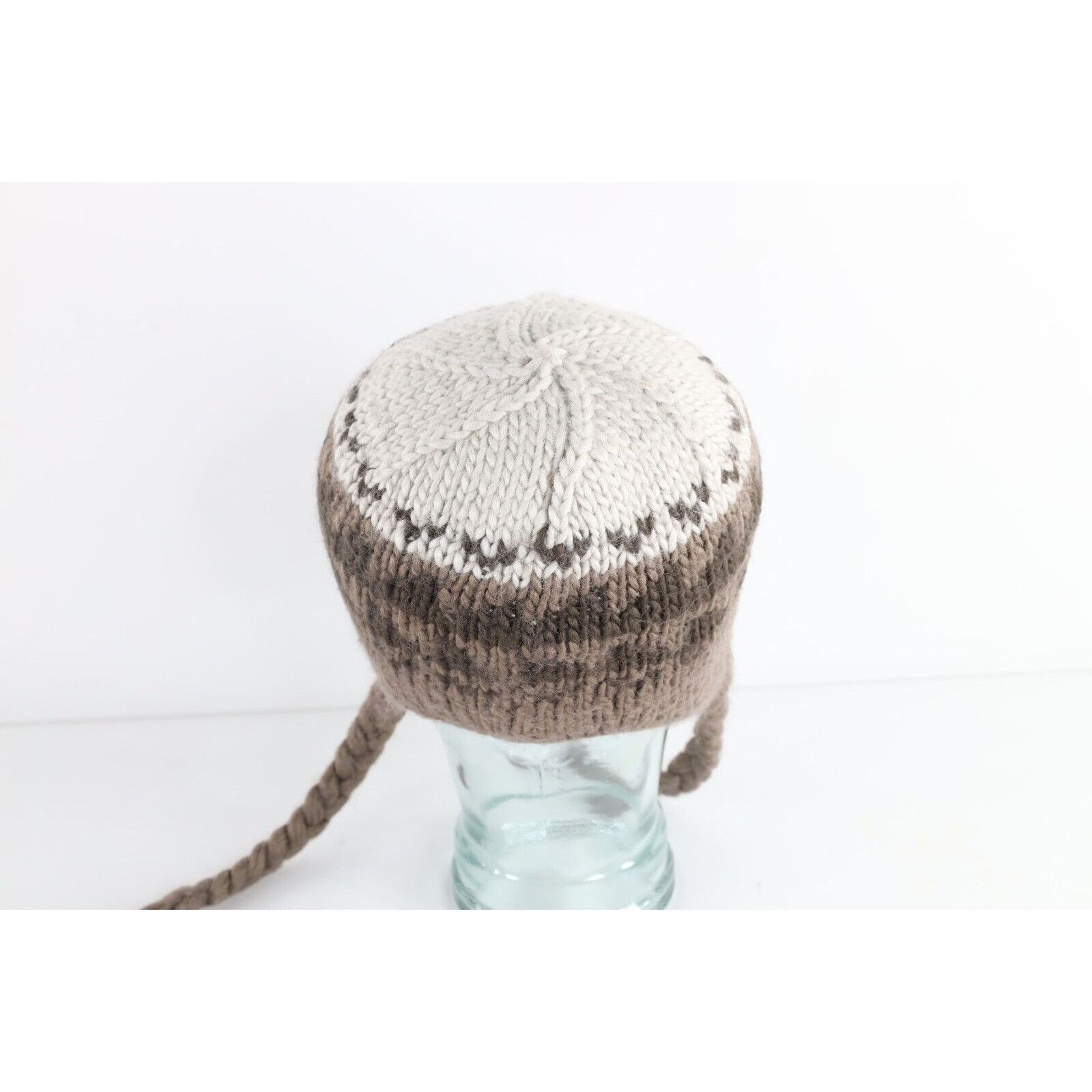 The North Face Vintage The North Face Wool Blend Chunky Knit Ear Flap Hat Size ONE SIZE - 4 Thumbnail