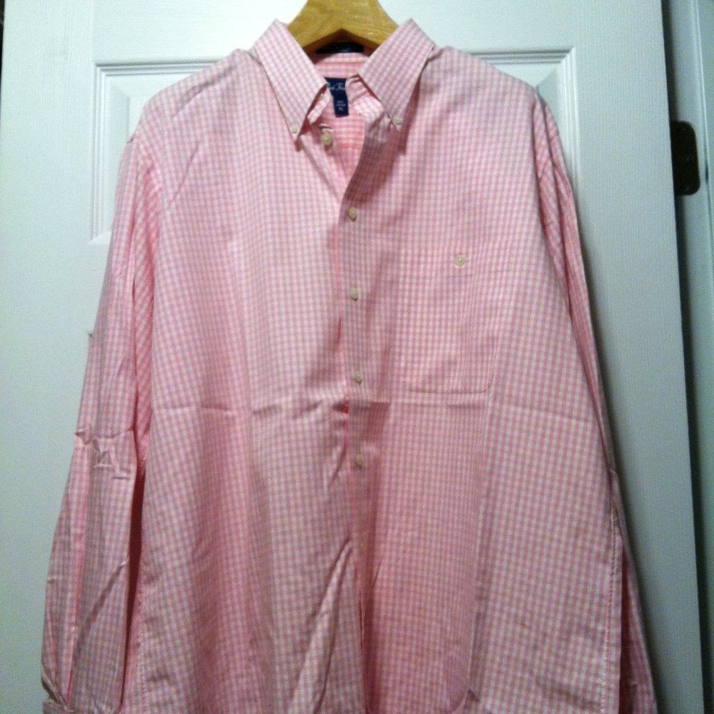 Paul Fredrick PAUL FREDRICK MENS PINK 100%COTTON CASUAL SHIRT SIZE: XL Size US XL / EU 56 / 4 - 6 Thumbnail