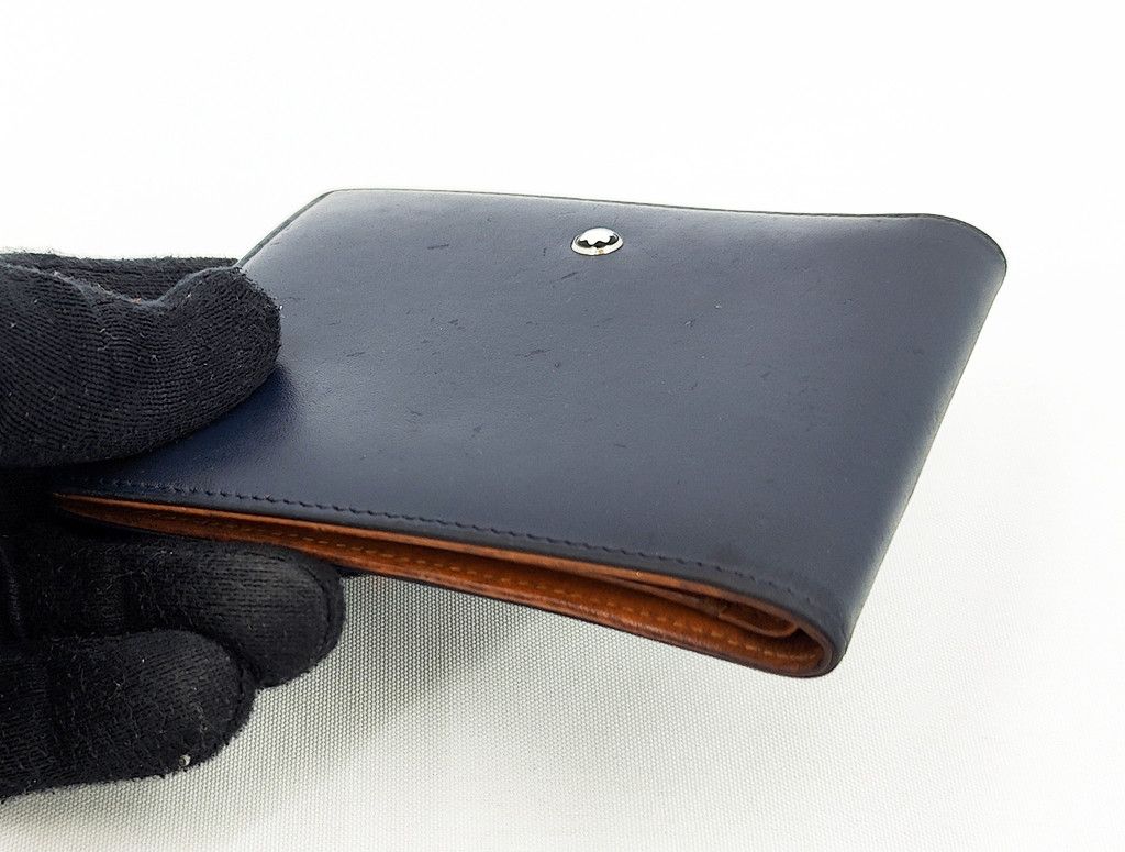 Montblanc MONT BLANC full leather bi-fold wallet two tone Size ONE SIZE - 10 Thumbnail