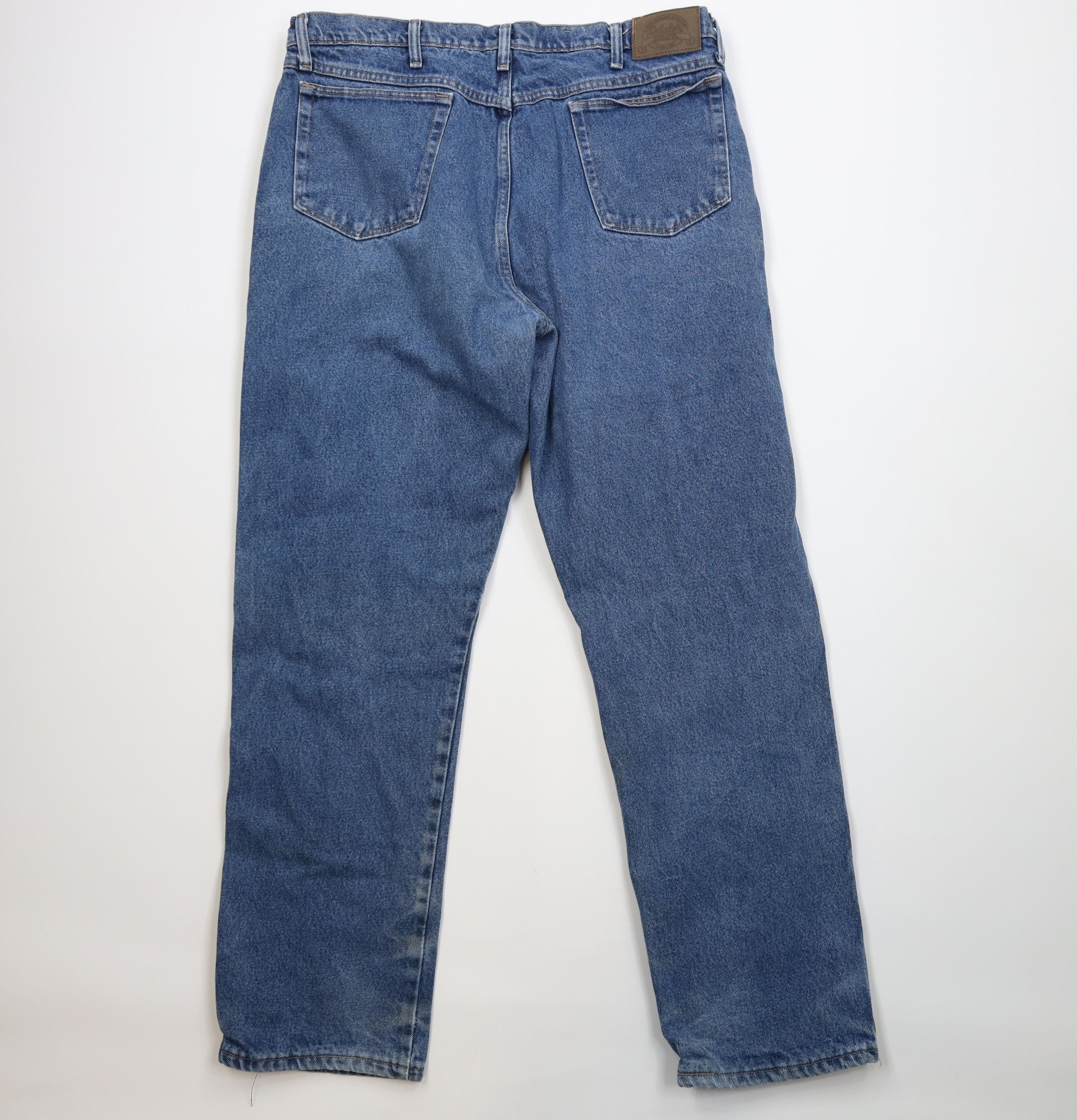 Cabelas Vintage Cabelas Flannel Lined Relaxed Fit Denim Jeans Blue Size US 38 / EU 54 - 10 Thumbnail
