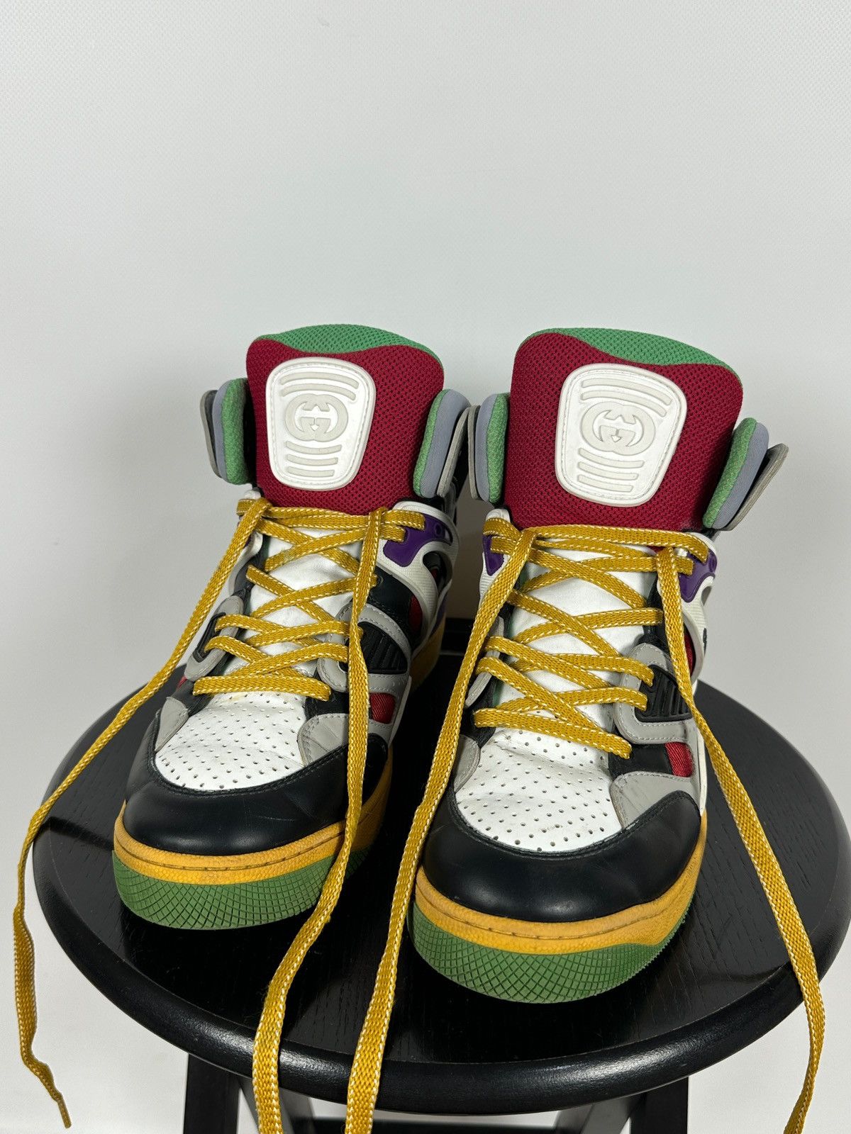 Gucci Gucci Basket Hi Top Sneakers Size US 8.5 / EU 41-42 - 9 Thumbnail