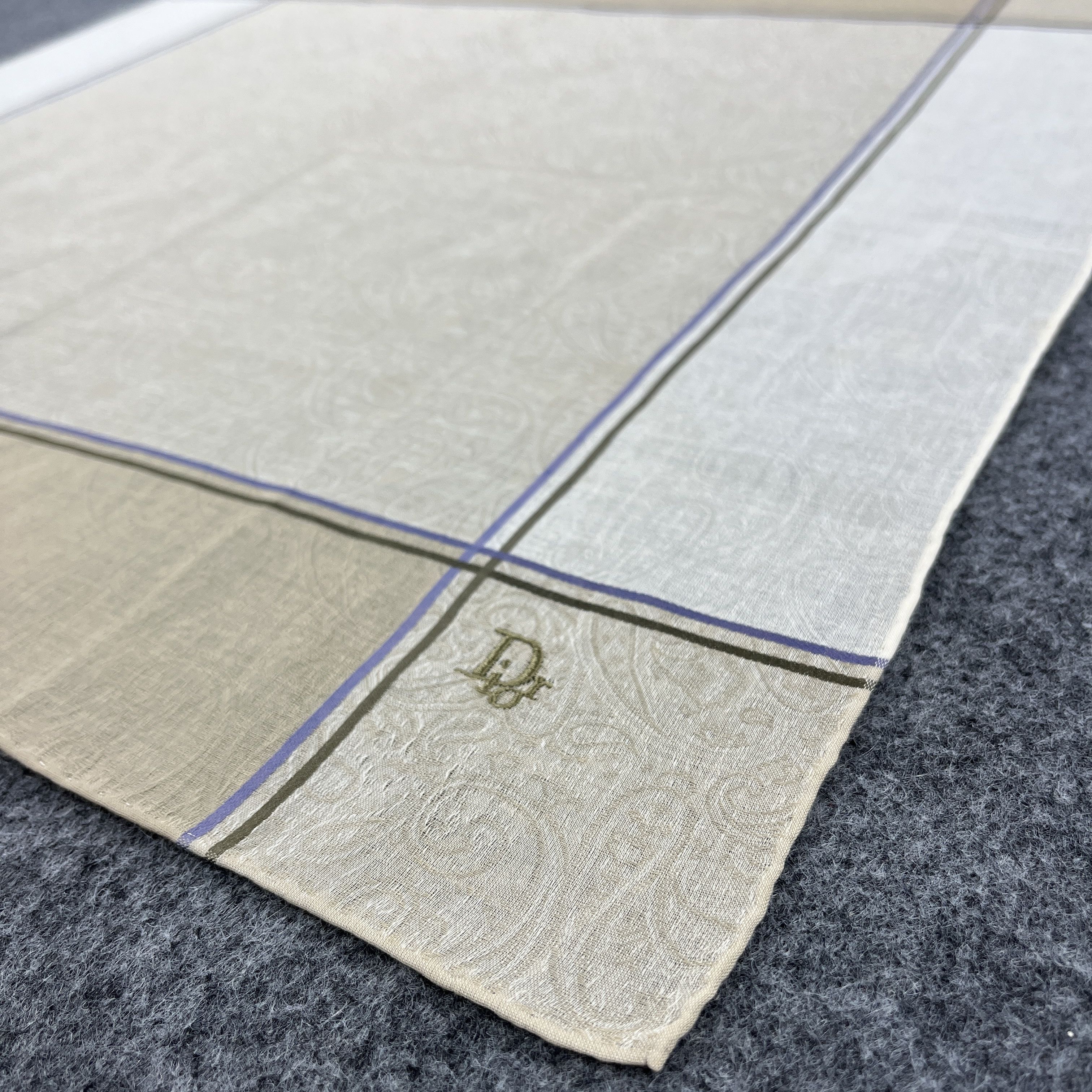 Vintage Christian Dior Handkerchief / Bandana / Neckerchief B566 Size ONE SIZE - 4 Thumbnail