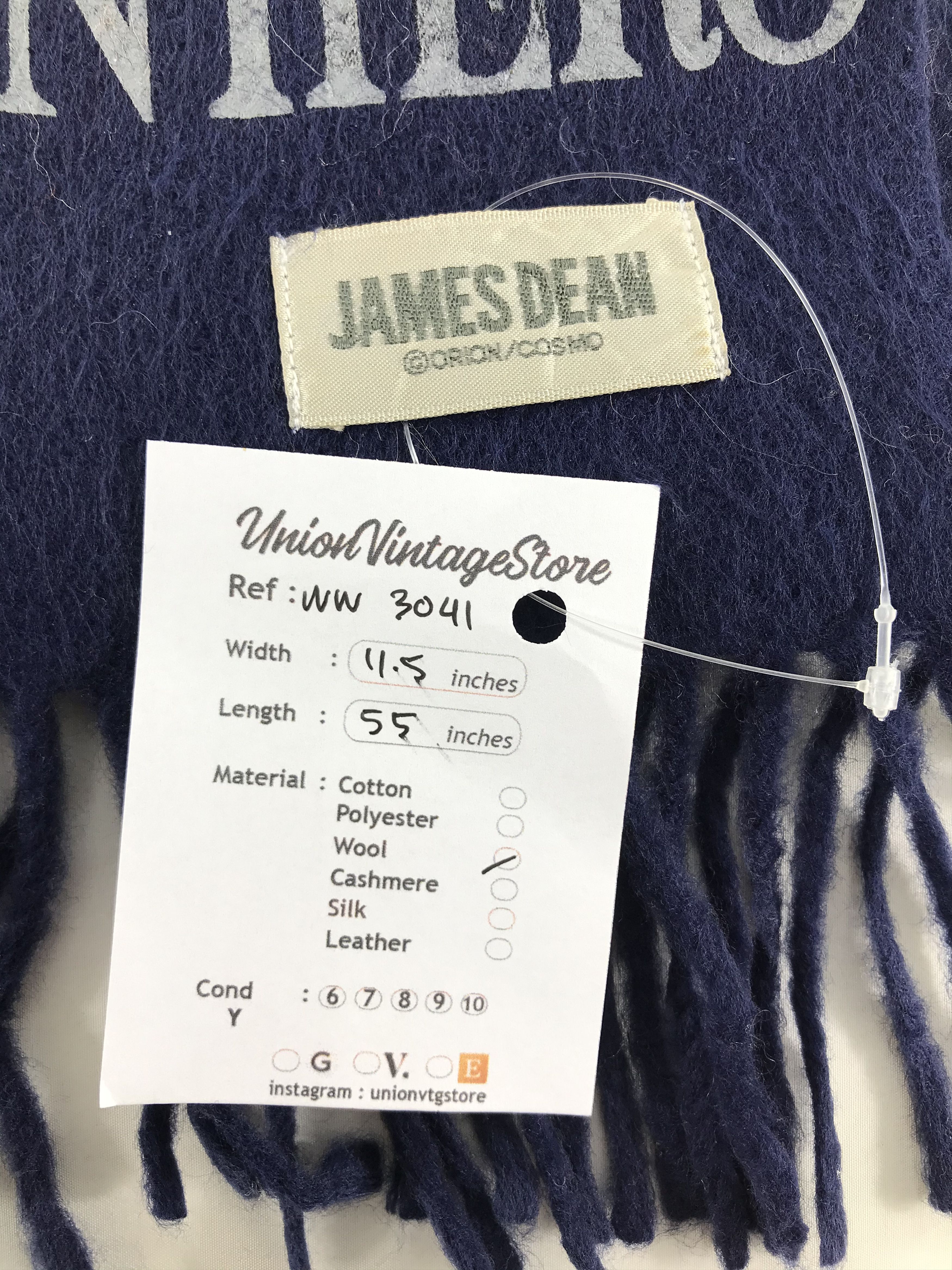Vintage Vintage James Dean Scarf / Muffler / Neckwear - WW3041 Size ONE SIZE - 4 Thumbnail