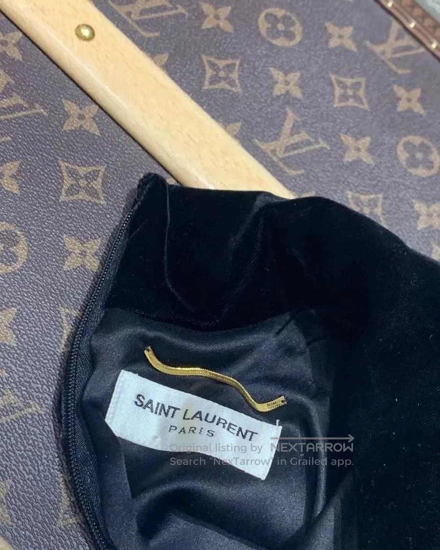 Saint Laurent Paris Saint Laurent Black Velvet Diamond Dress. Size XS / US 0-2 / IT 36-38 - 3 Thumbnail