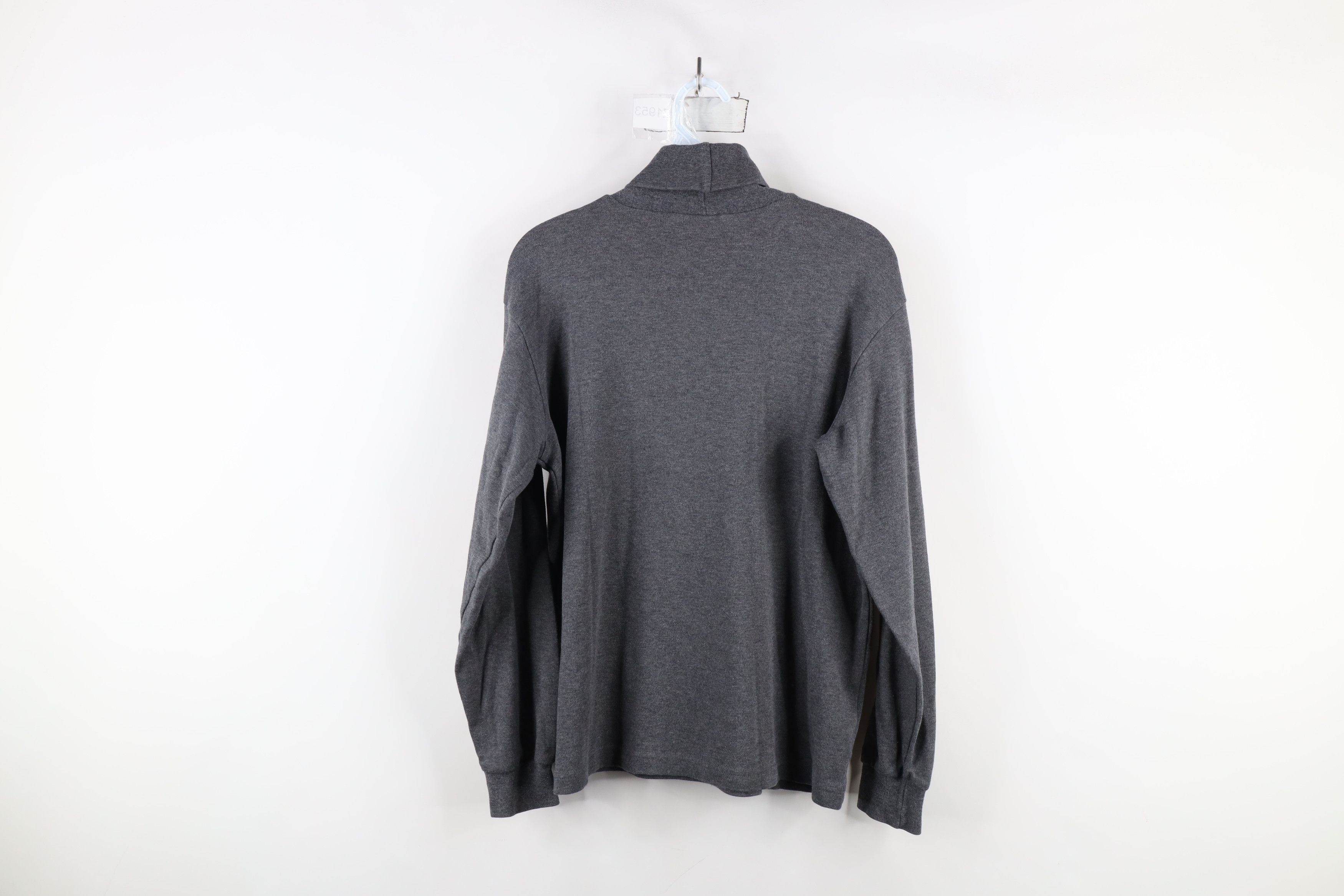 Vintage × Woolrich Woolen Mills Vintage 90s Woolrich Long Sleeve Turtleneck T-Shirt Gray Size M / US 6-8 / IT 42-44 - 10 Thumbnail
