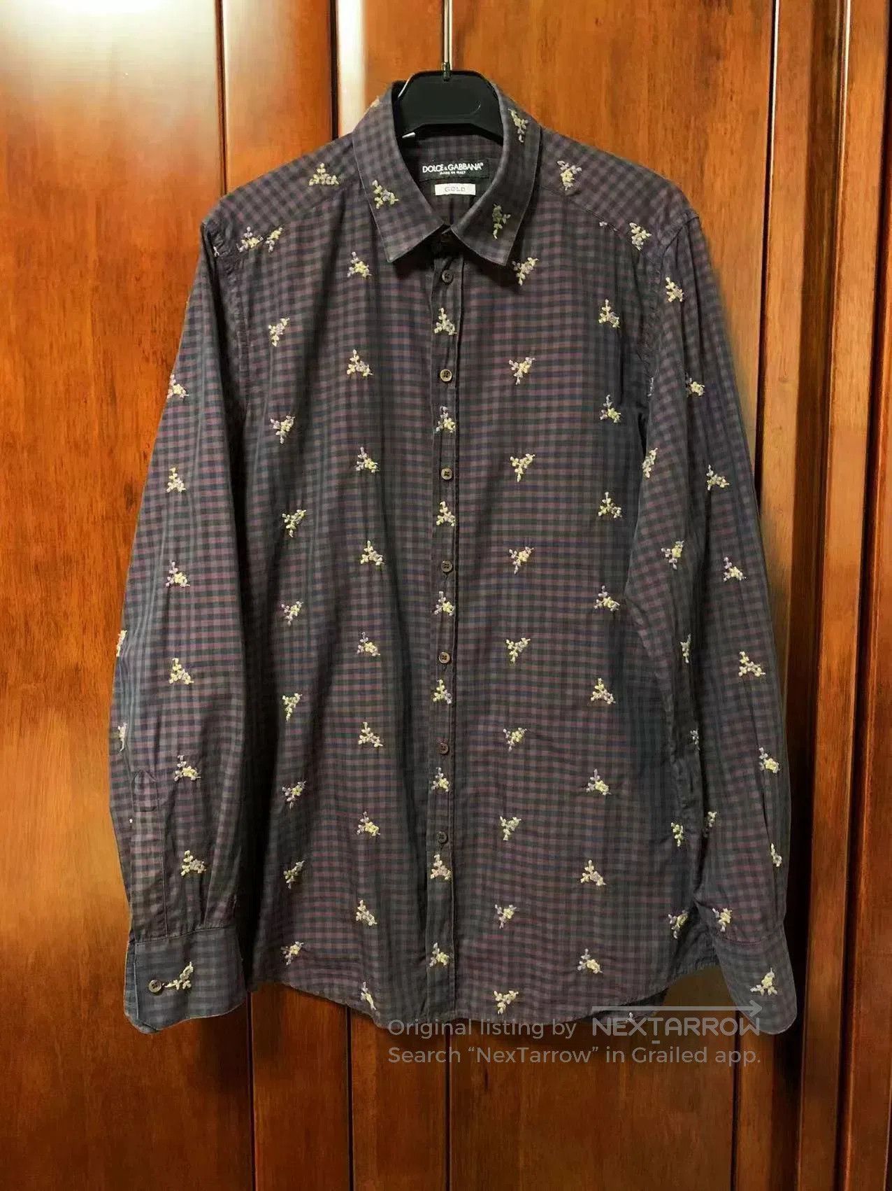 Dolce & Gabbana Dolce & Gabbana Men's Embroidered Shirt. Size US M / EU 48-50 / 2 - 1 Thumbnail