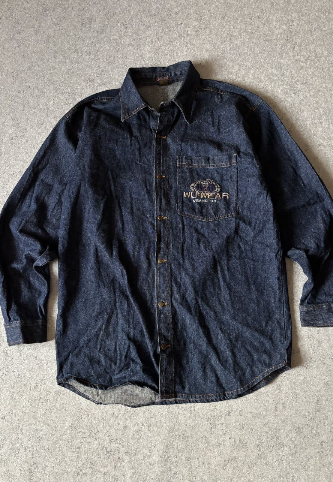Wu-Tang Clan RARE WU WEAR DENIM OVERSIZED SHIRT Size US M / EU 48-50 / 2 - 2 Thumbnail