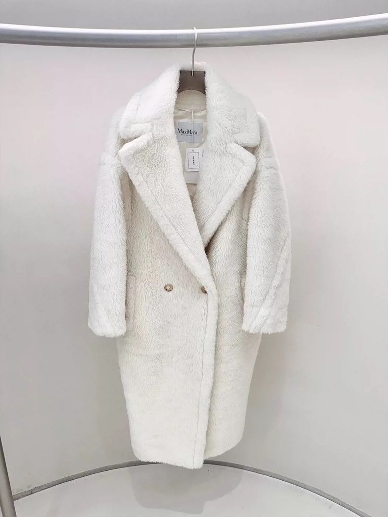 Max Mara Max Mara White Teddy Coat Size S / US 4 / IT 40 - 1 Thumbnail