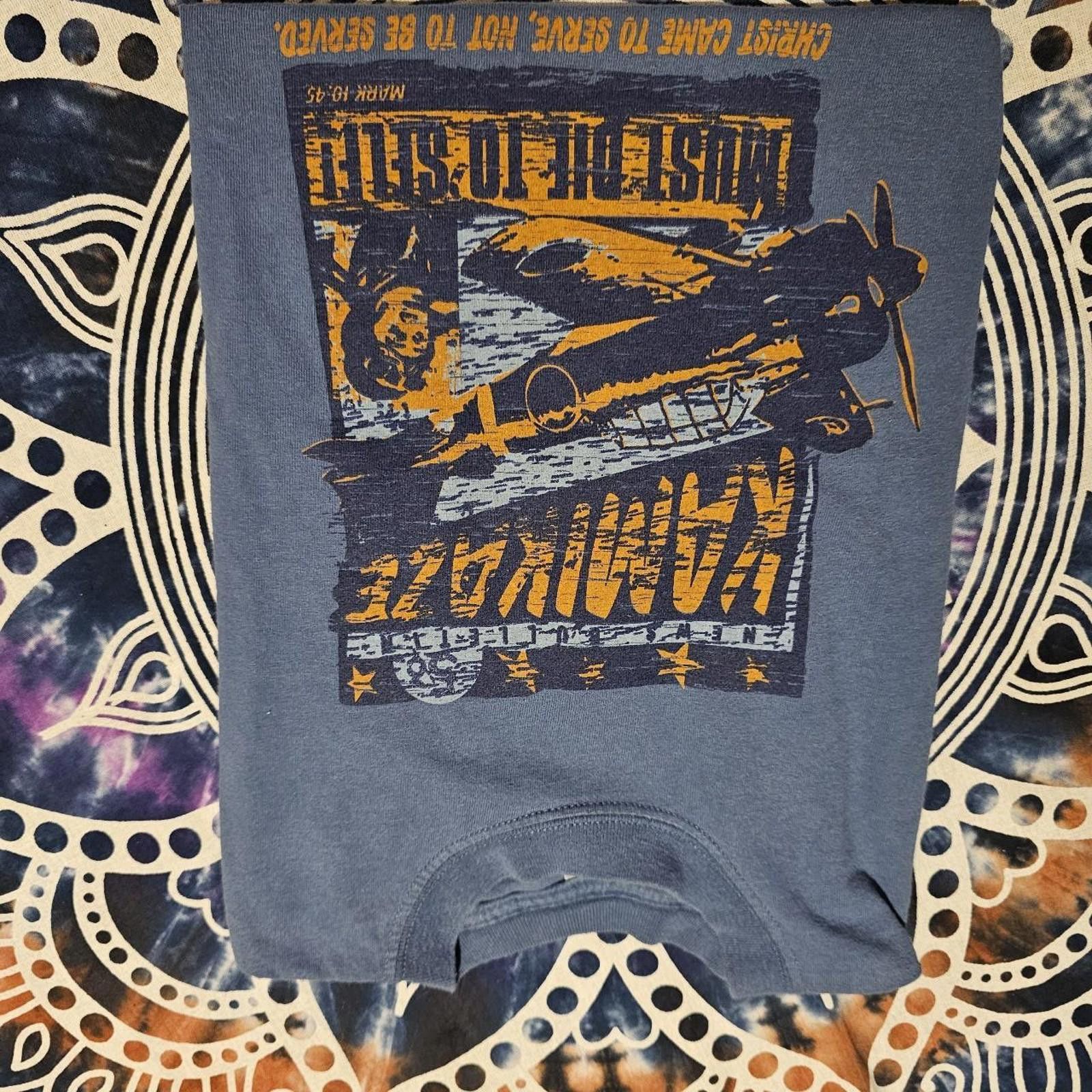 Designer Go Fish Orange and Blue T-shirt Size US S / EU 44-46 / 1 - 8 Thumbnail